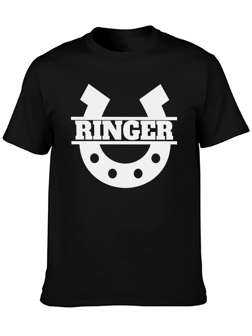 RINGER Horseshoe Graphic T-Shirt - Black