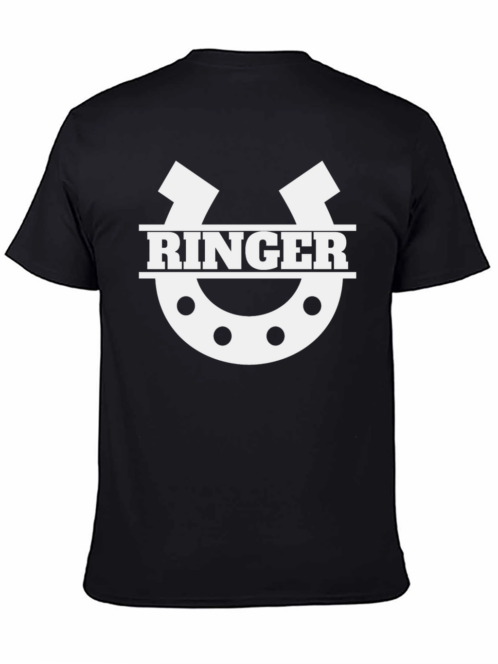 RINGER Horseshoe Graphic T-Shirt - Black
