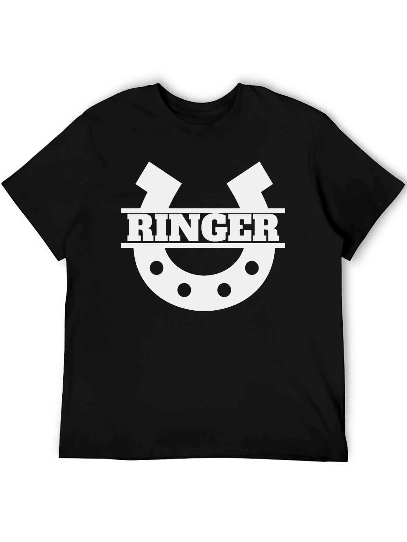 RINGER Horseshoe Graphic T-Shirt - Black