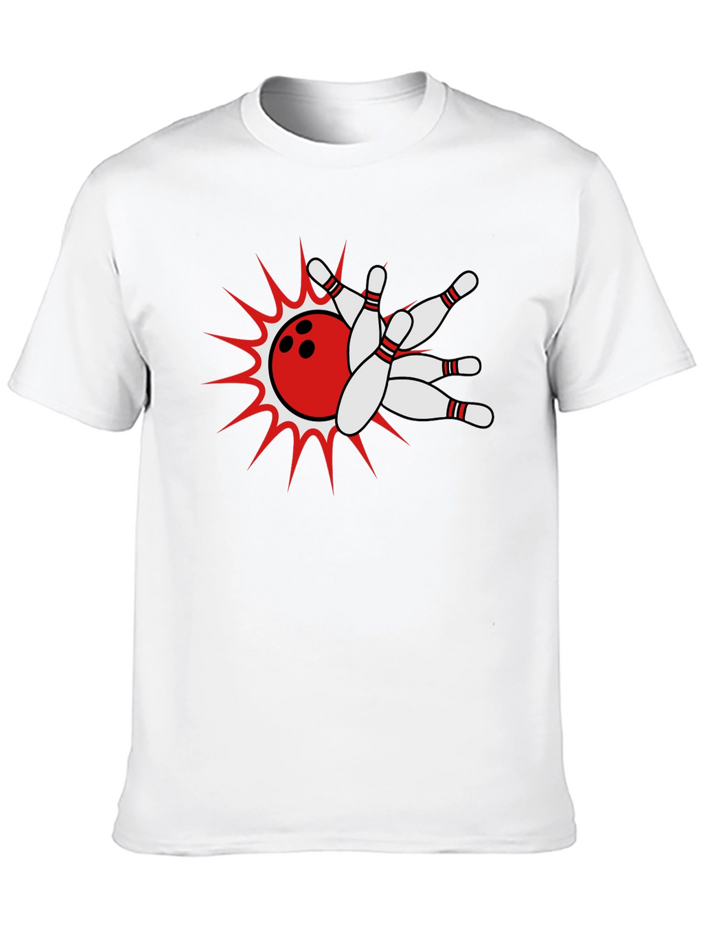 Bowling Strike Black T-Shirt
