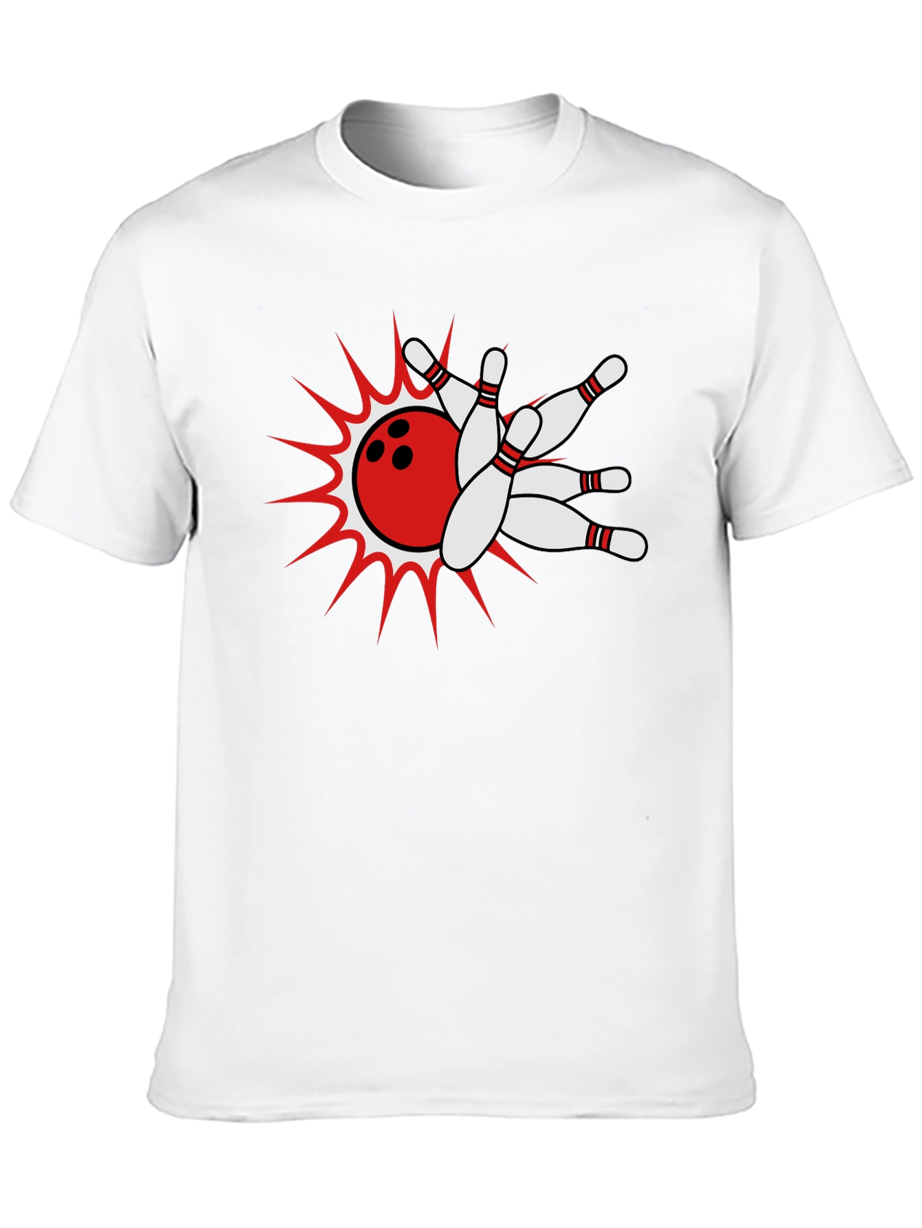 Bowling Strike Black T-Shirt