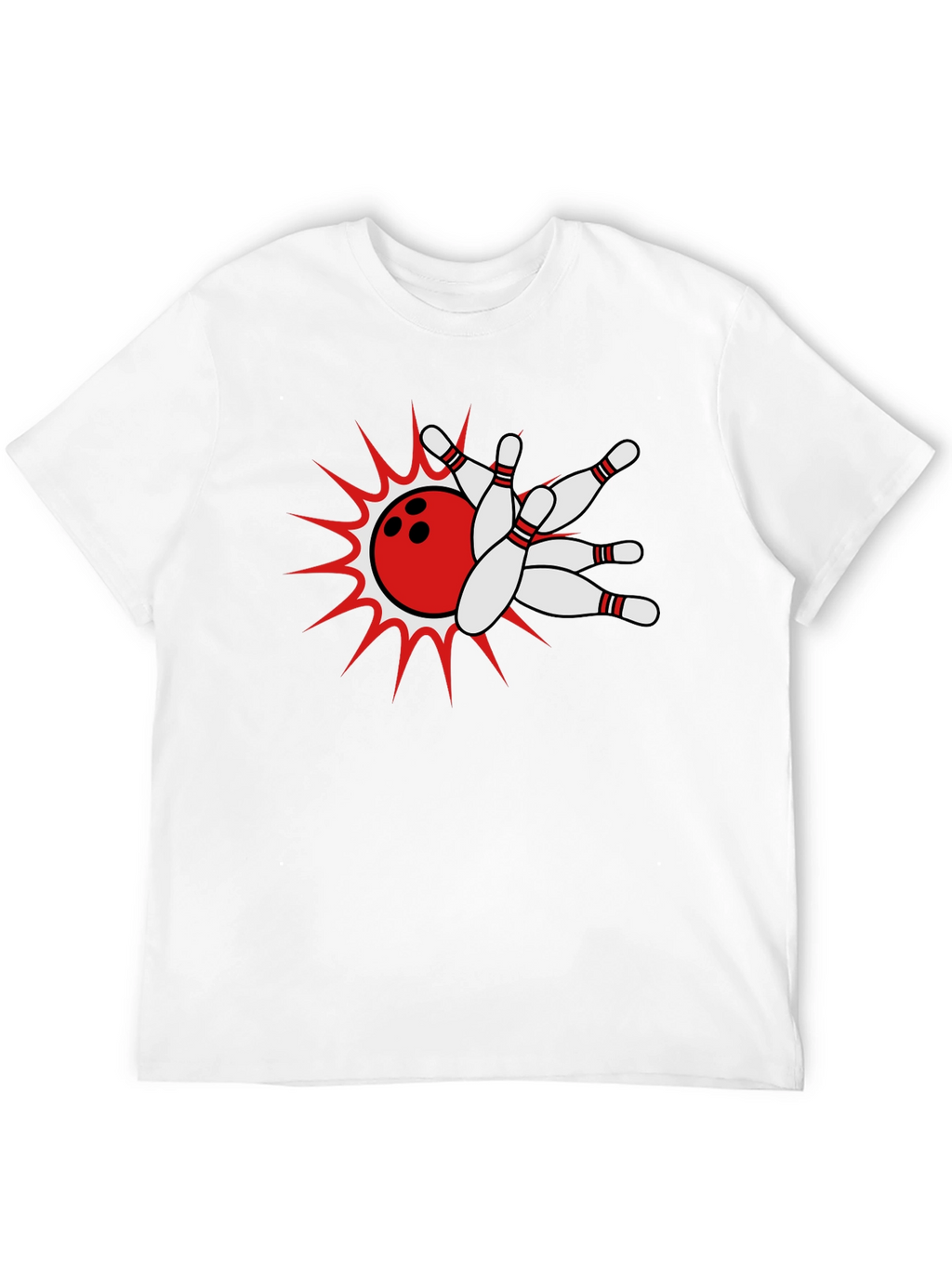 Bowling Strike Black T-Shirt