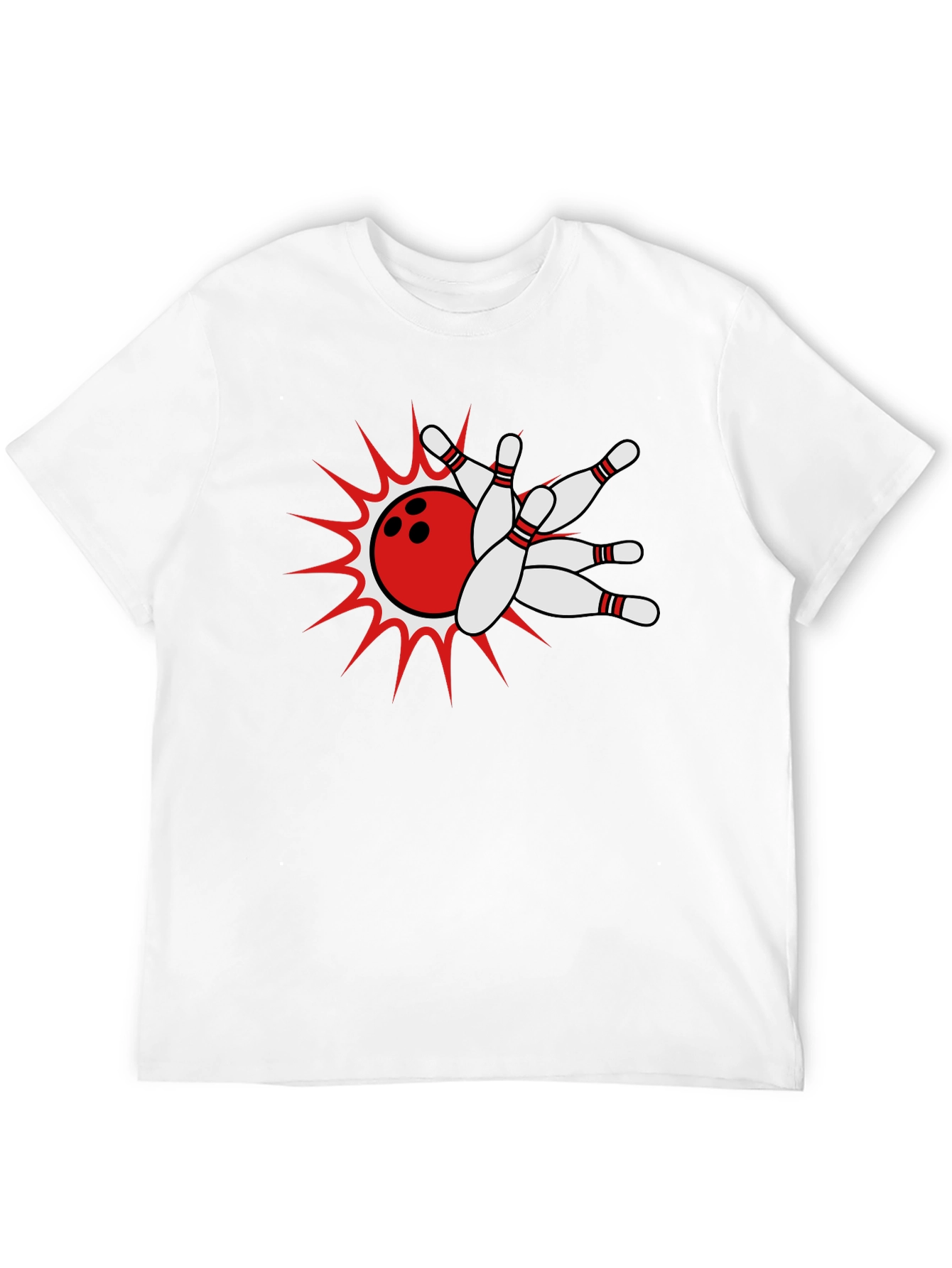 Bowling Strike Black T-Shirt