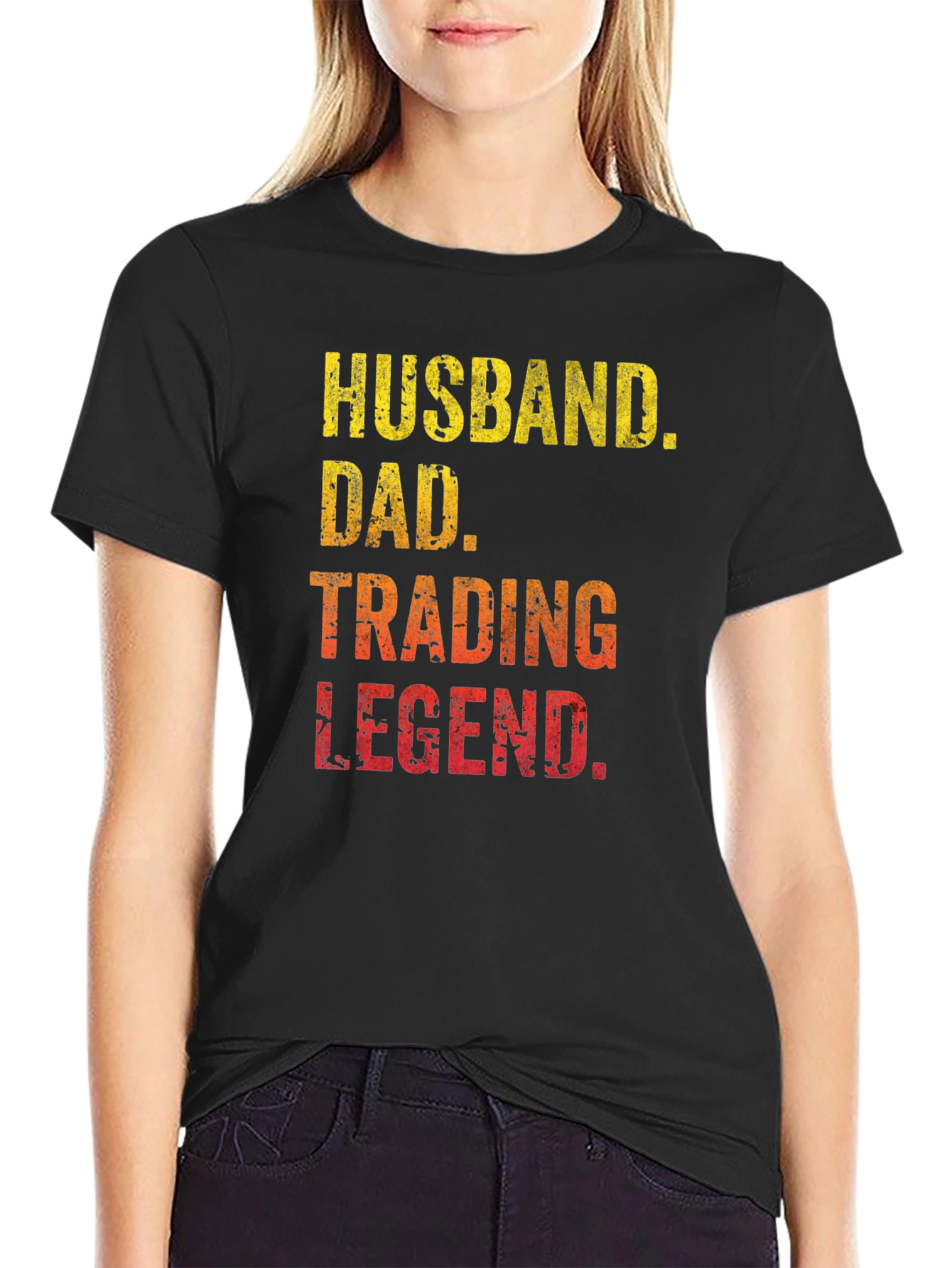 Husband Dad Trading Legend Graphic T-Shirt