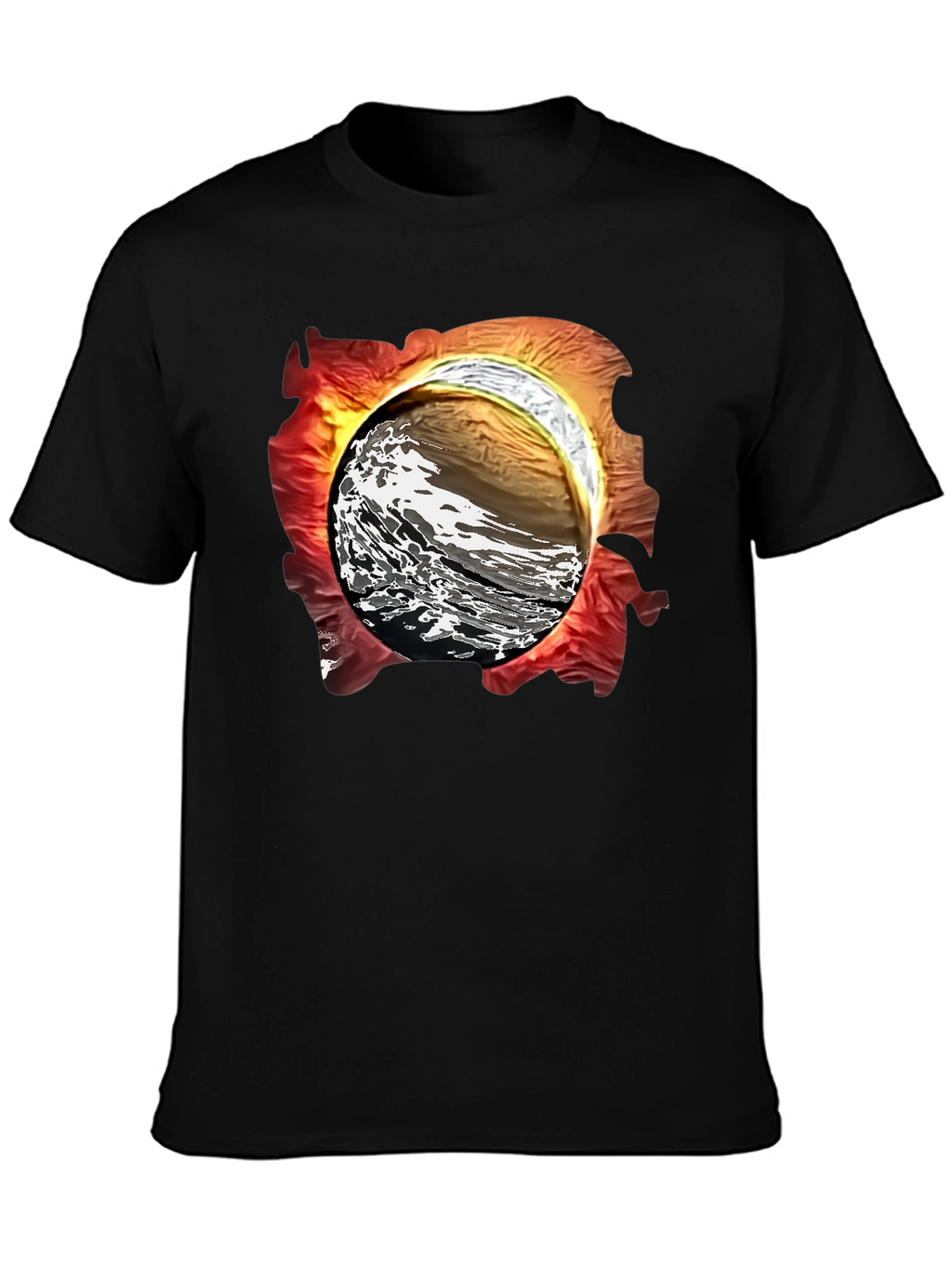Abstract Wave Graphic T-Shirt