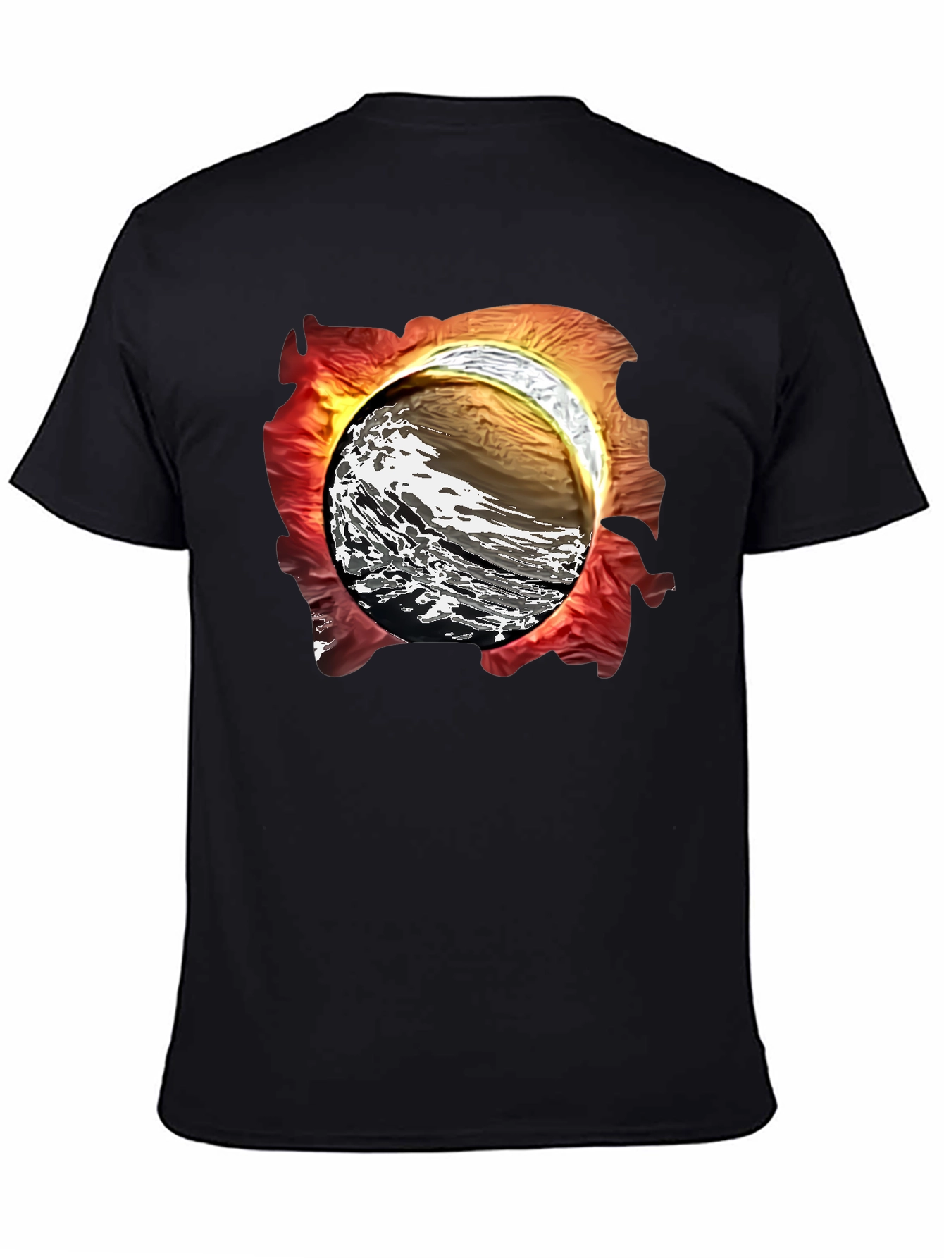 Abstract Wave Graphic T-Shirt