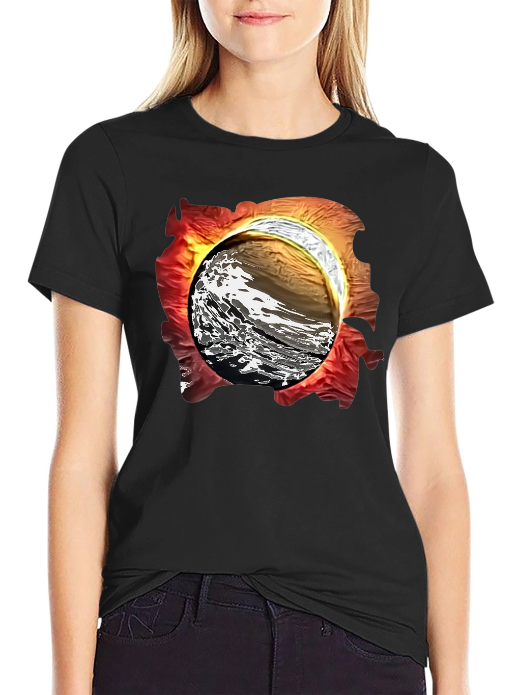 Abstract Wave Graphic T-Shirt