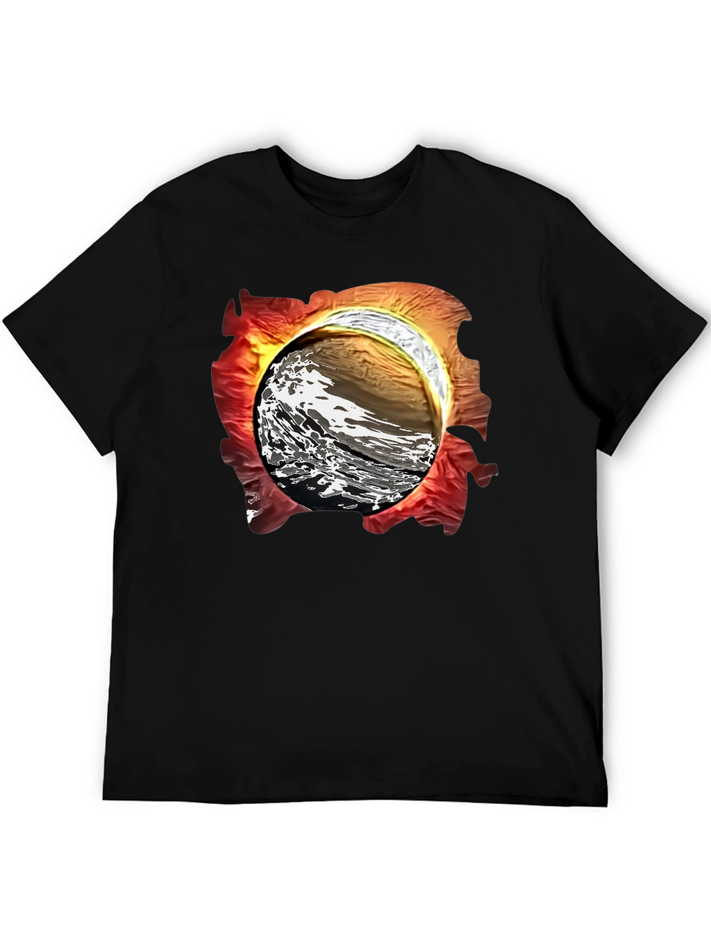 Abstract Wave Graphic T-Shirt