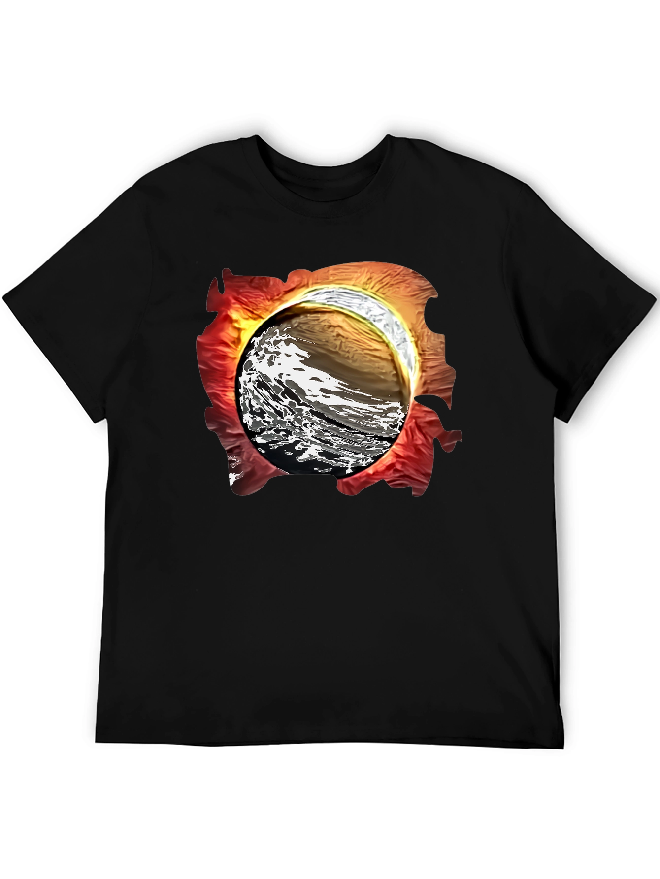 Abstract Wave Graphic T-Shirt