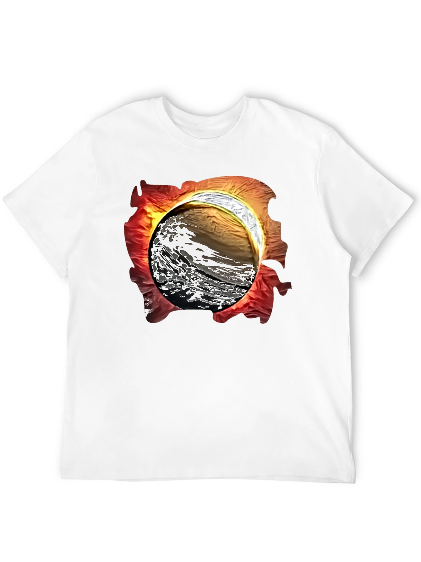 Abstract Wave Graphic T-Shirt