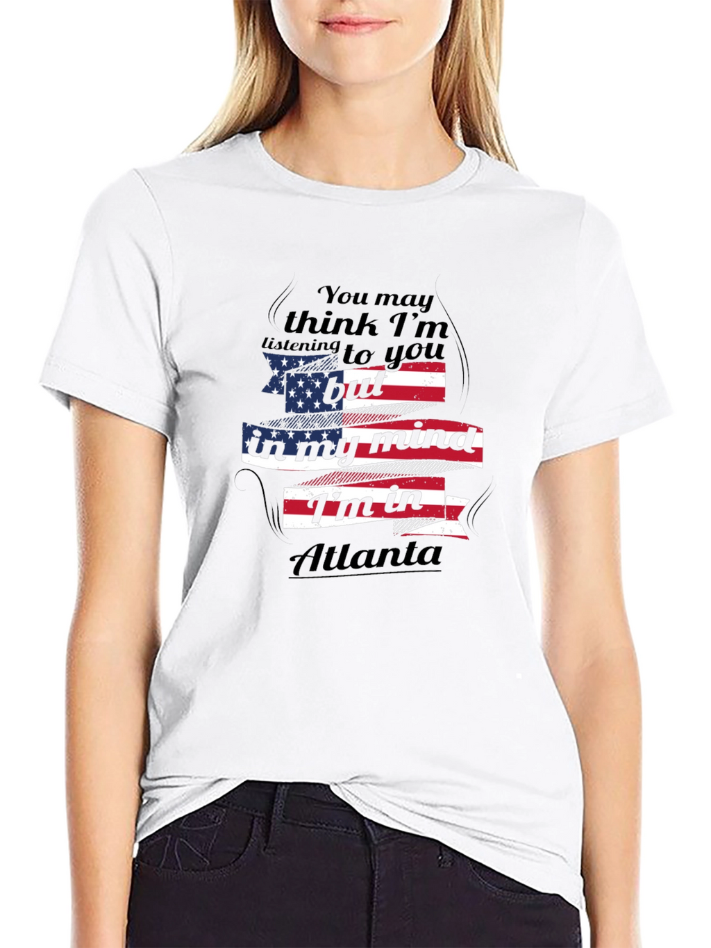 Atlanta Mind T-Shirt - Patriotic USA Flag Design