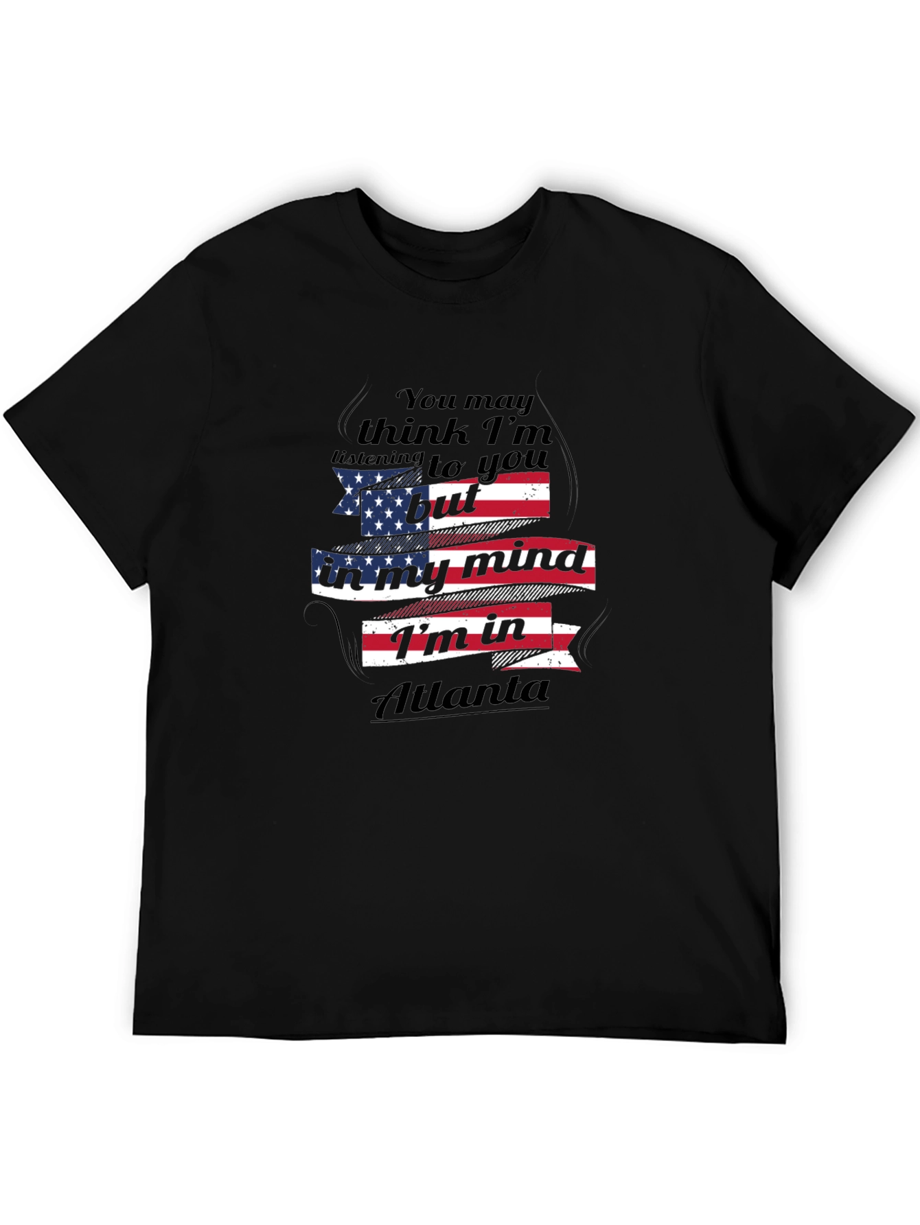 Atlanta Mind T-Shirt - Patriotic USA Flag Design