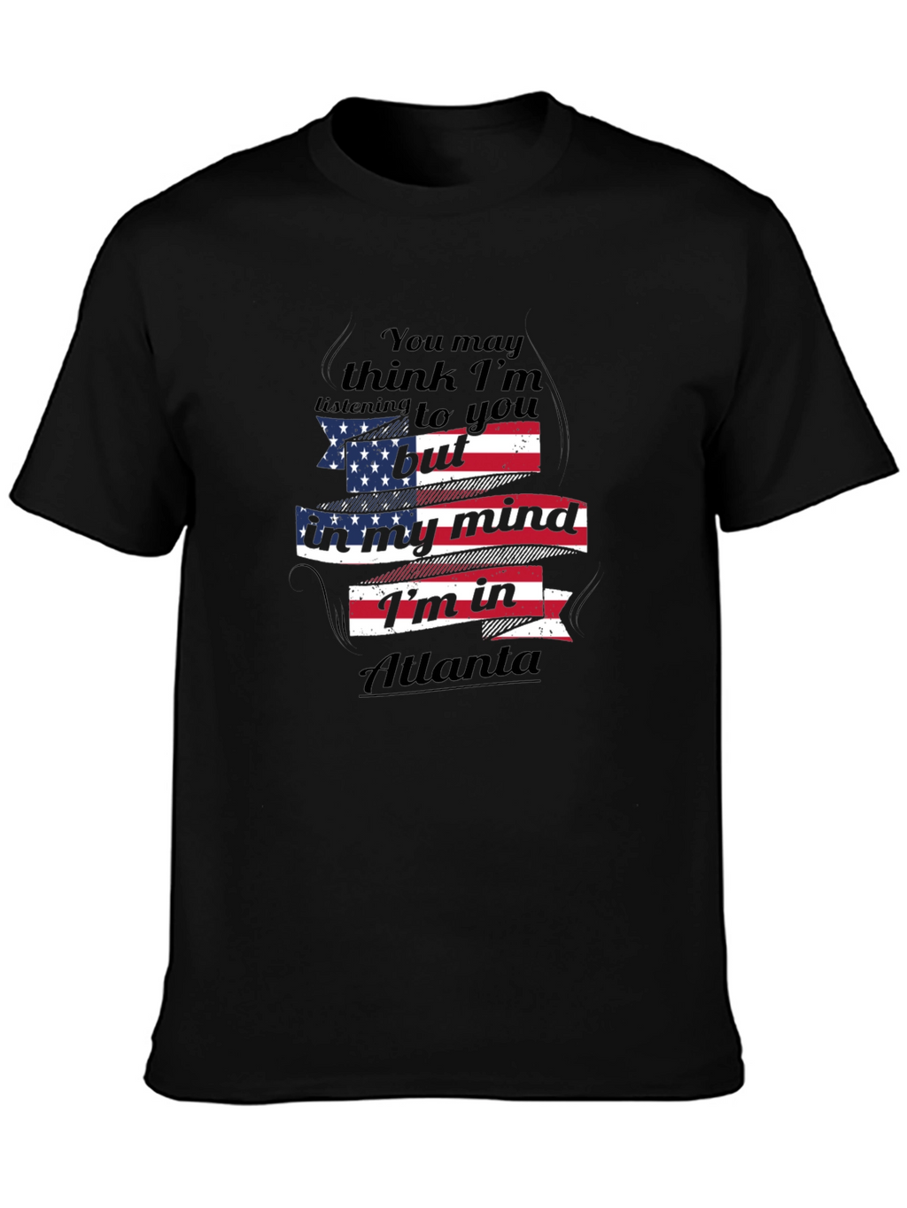 Atlanta Mind T-Shirt - Patriotic USA Flag Design