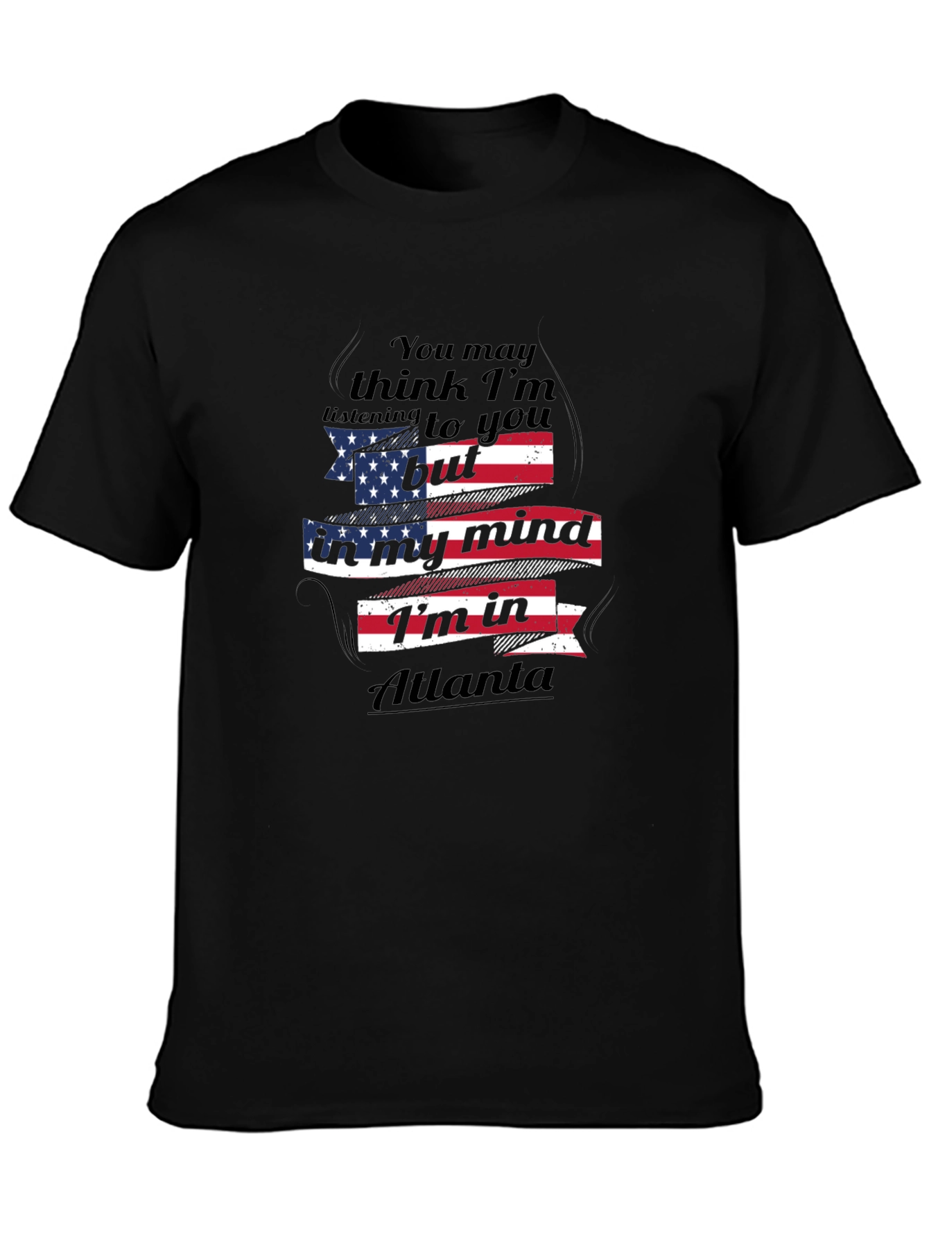 Atlanta Mind T-Shirt - Patriotic USA Flag Design