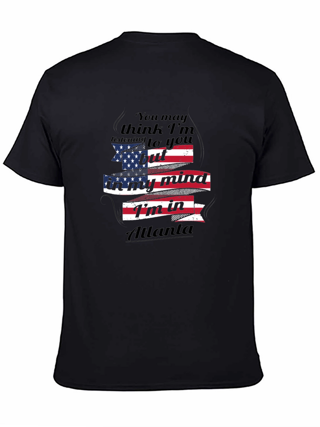 Atlanta Mind T-Shirt - Patriotic USA Flag Design