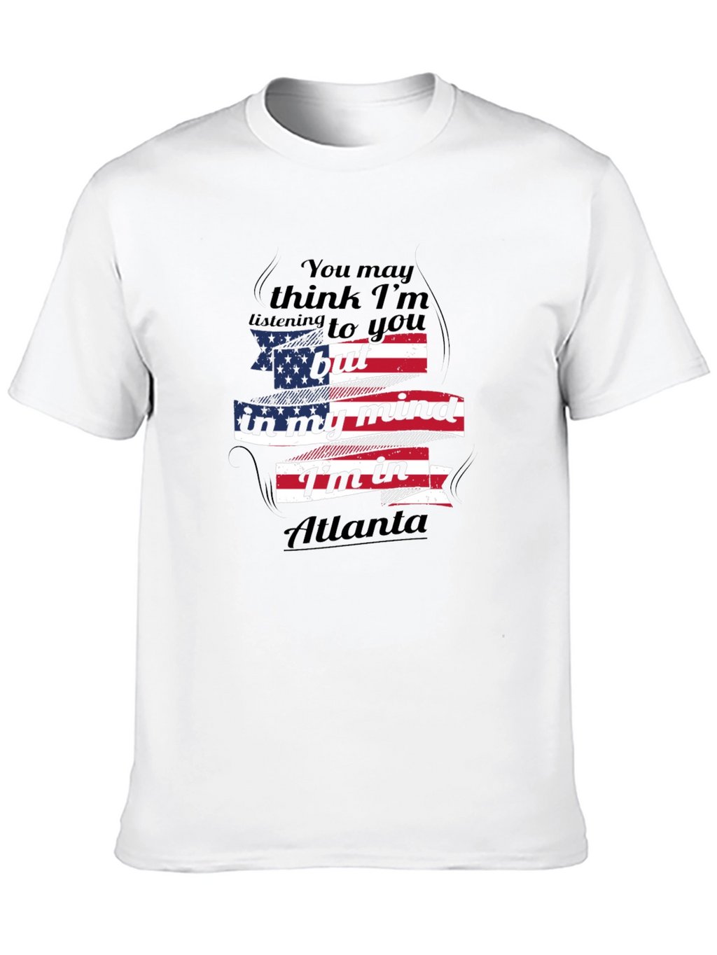 Atlanta Mind T-Shirt - Patriotic USA Flag Design