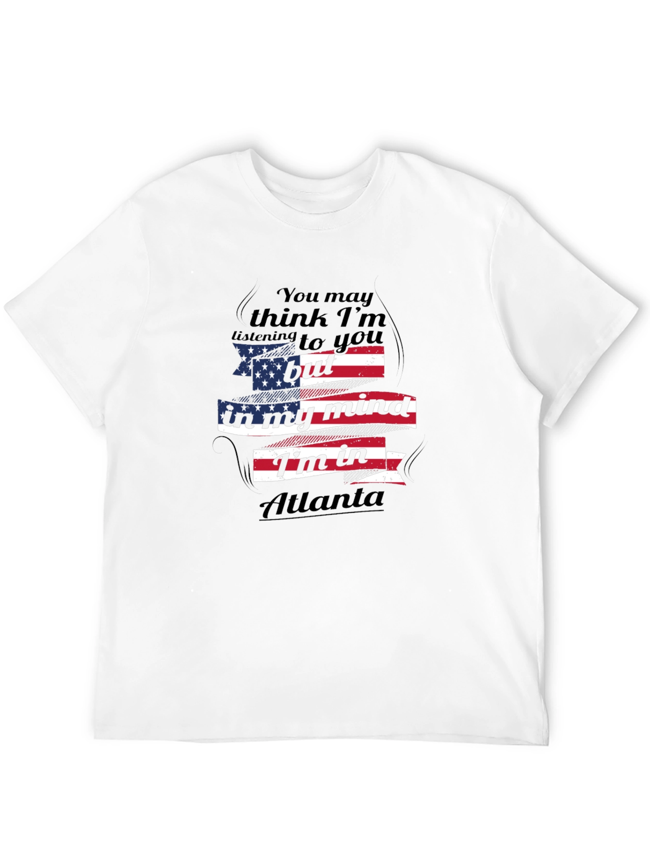 Atlanta Mind T-Shirt - Patriotic USA Flag Design
