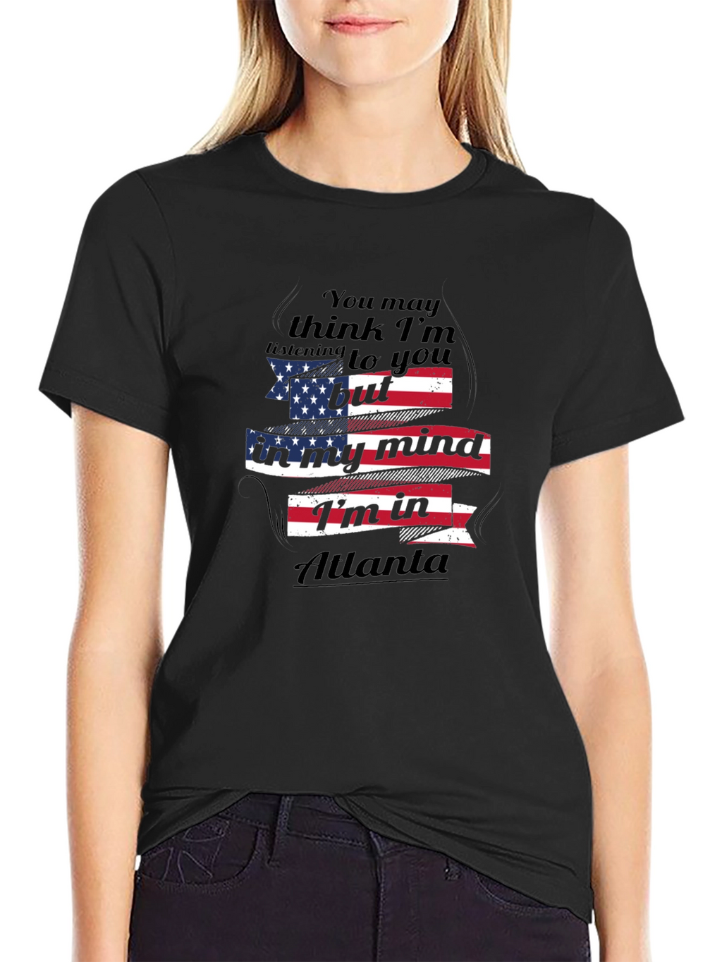 Atlanta Mind T-Shirt - Patriotic USA Flag Design