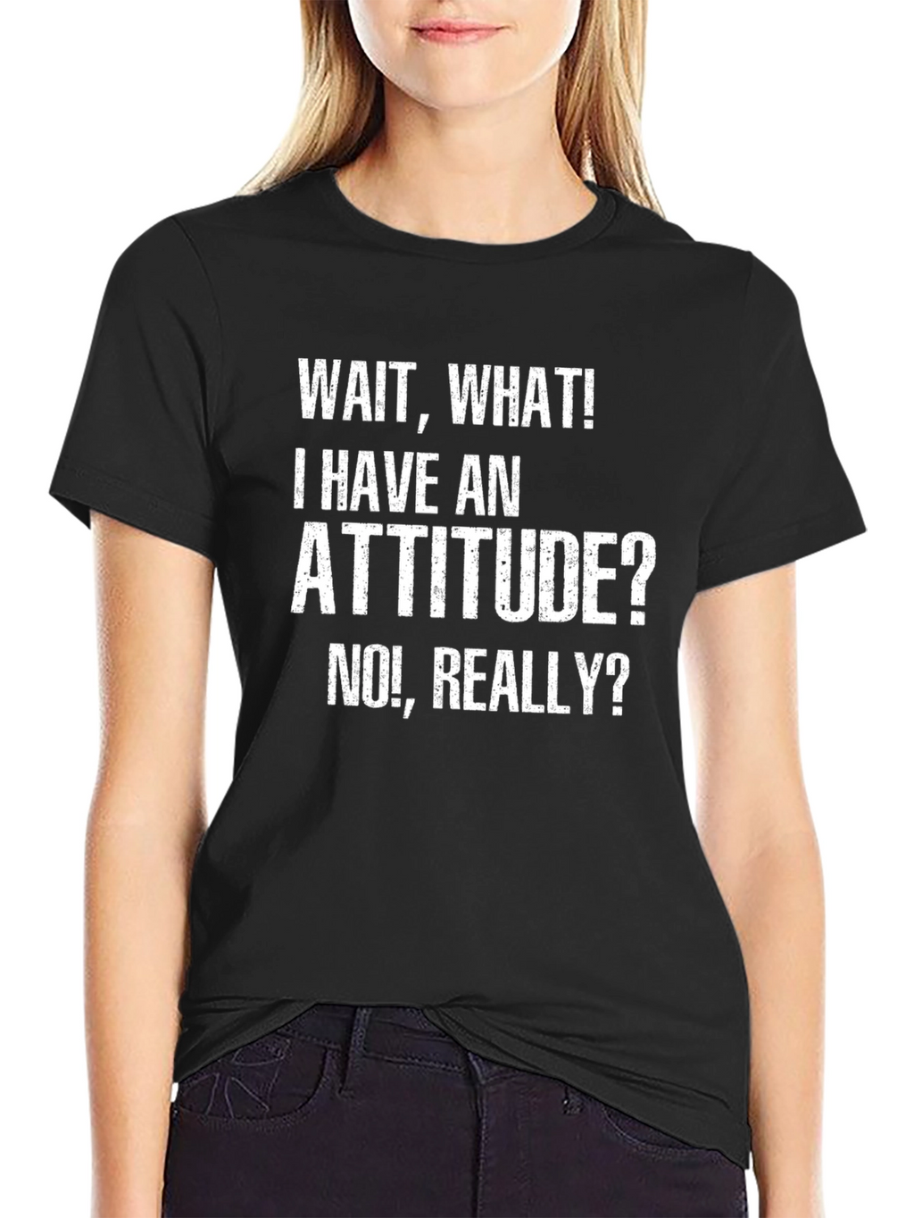 Attitude Graphic Tee - Funny Slogan Shirt