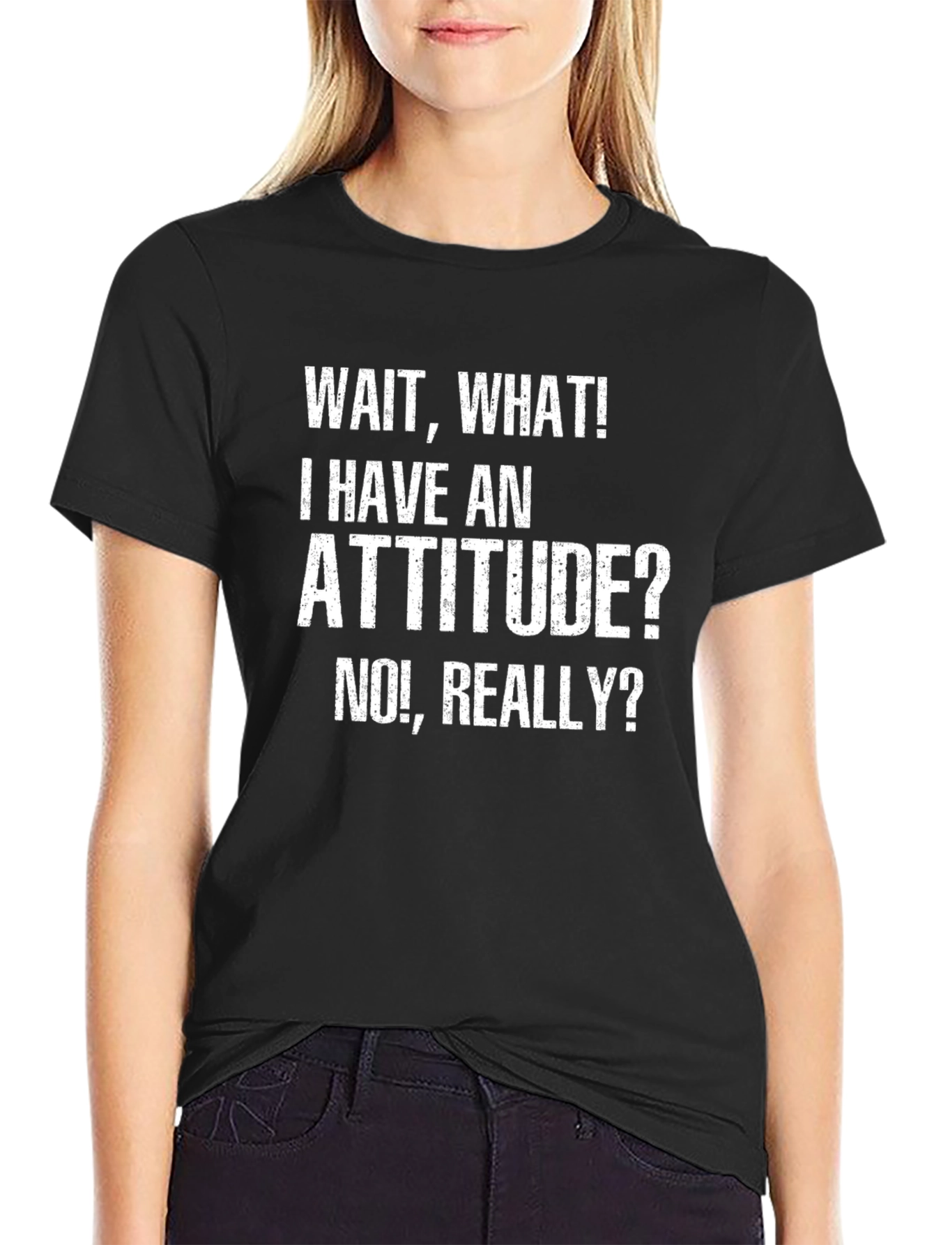 Attitude Graphic Tee - Funny Slogan Shirt