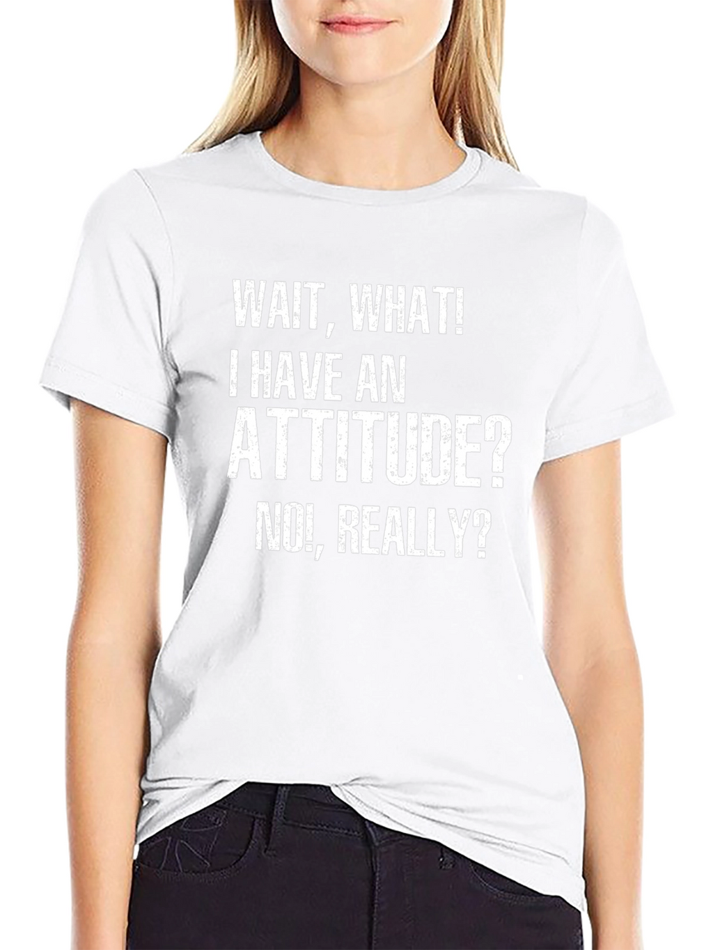 Attitude Graphic Tee - Funny Slogan Shirt