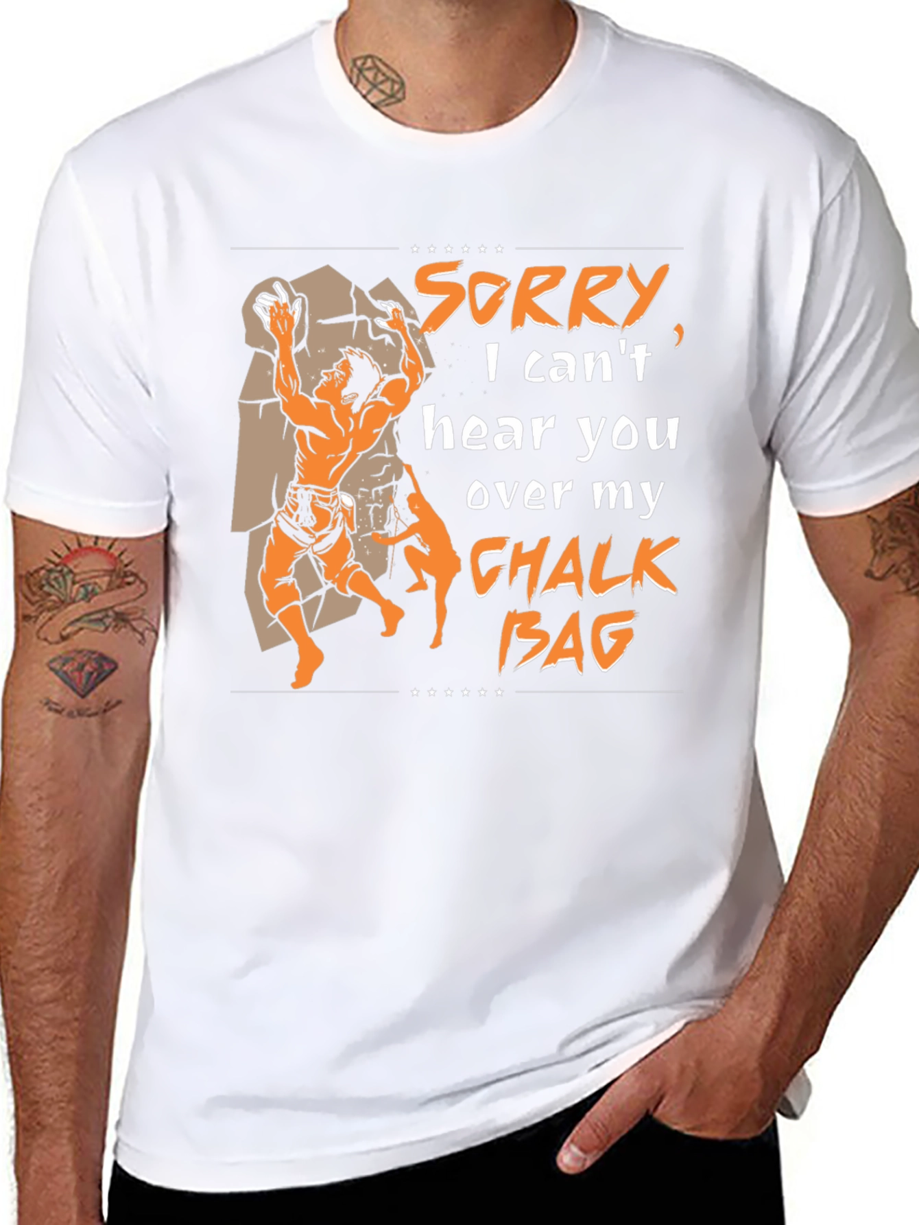 Climbing Chalk Bag Graphic T-Shirt