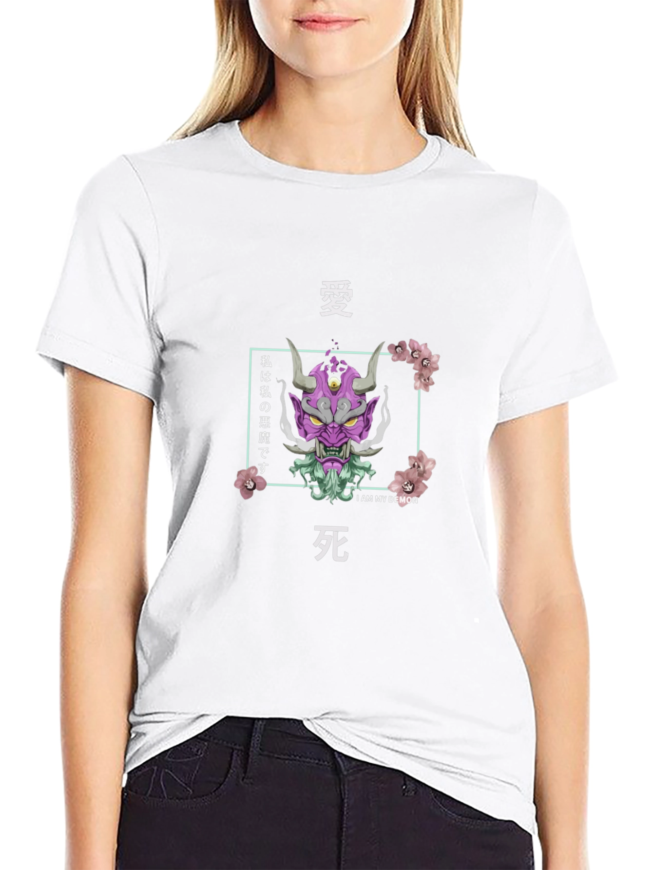 Japanese Oni Demon Graphic T-Shirt