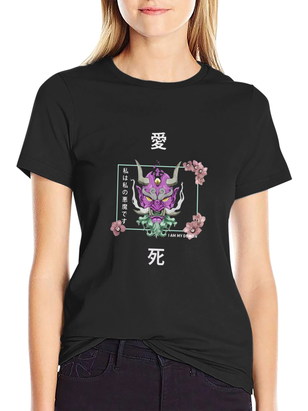Japanese Oni Demon Graphic T-Shirt