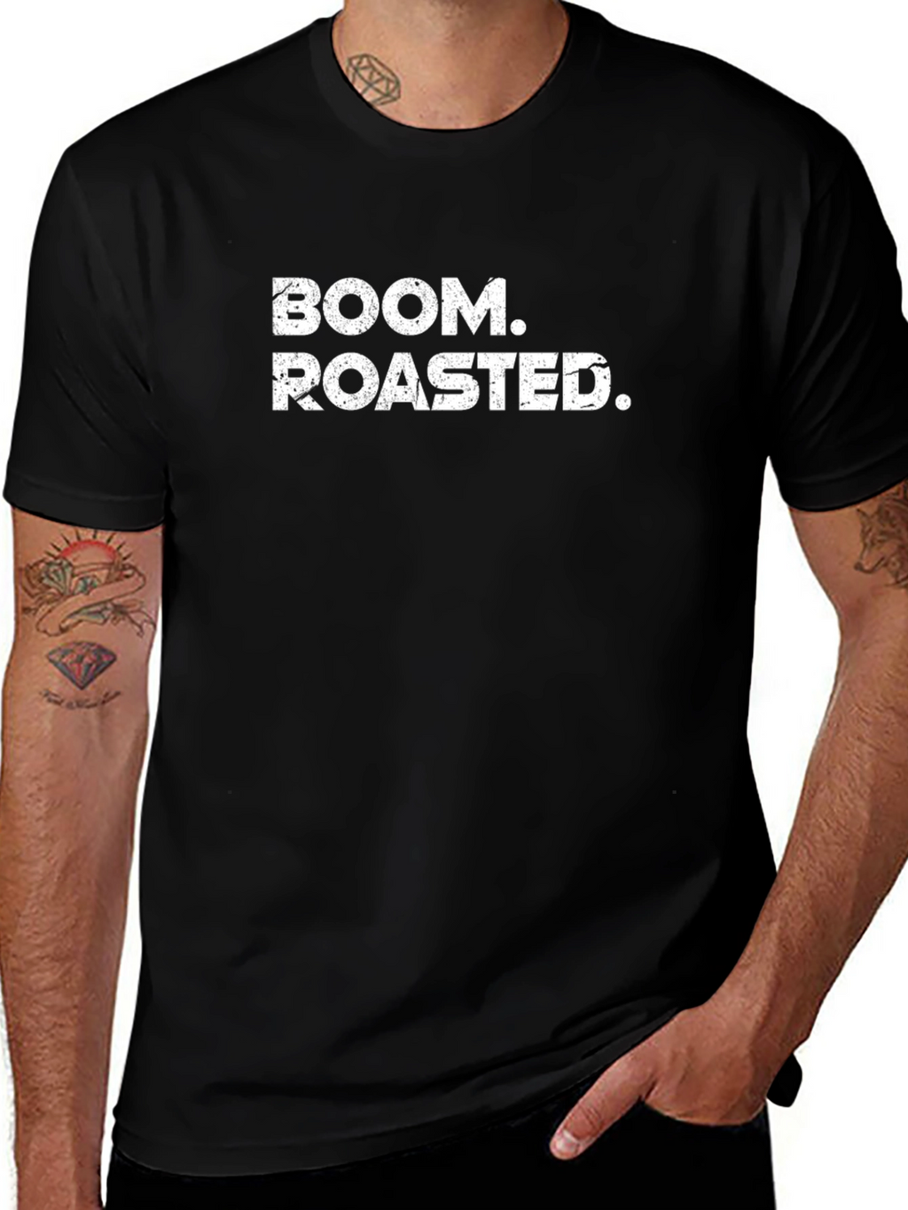 Boom Roasted Funny Slogan T-Shirt
