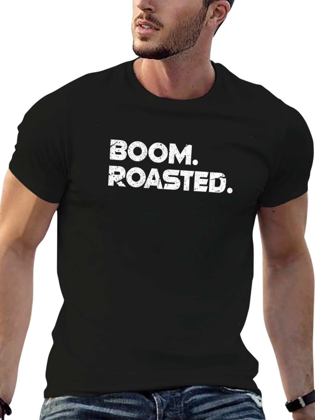 Boom Roasted Funny Slogan T-Shirt