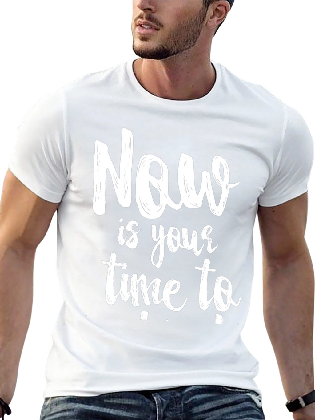 Now Is Your Time To Black T-Shirt