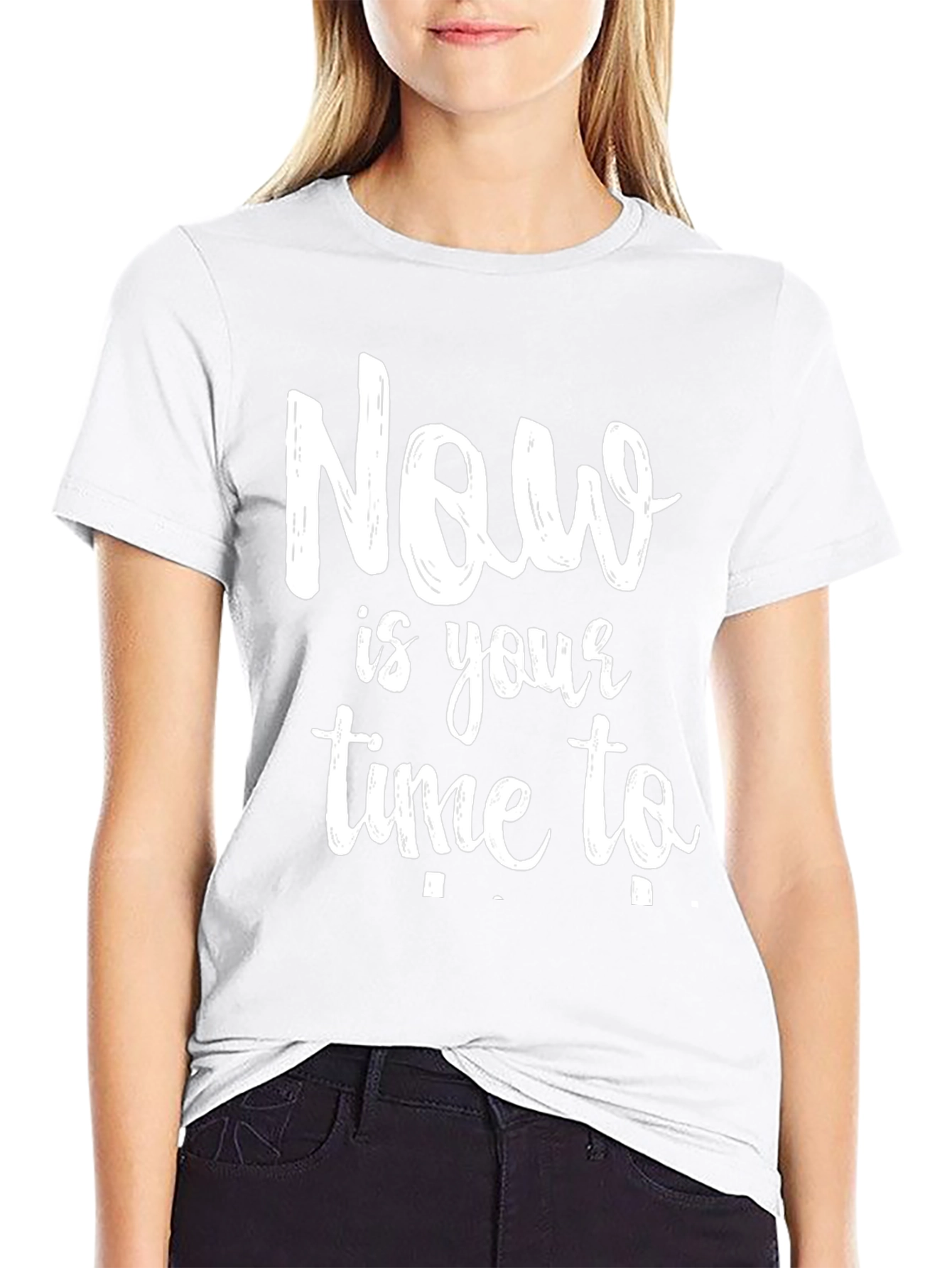 Now Is Your Time To Black T-Shirt
