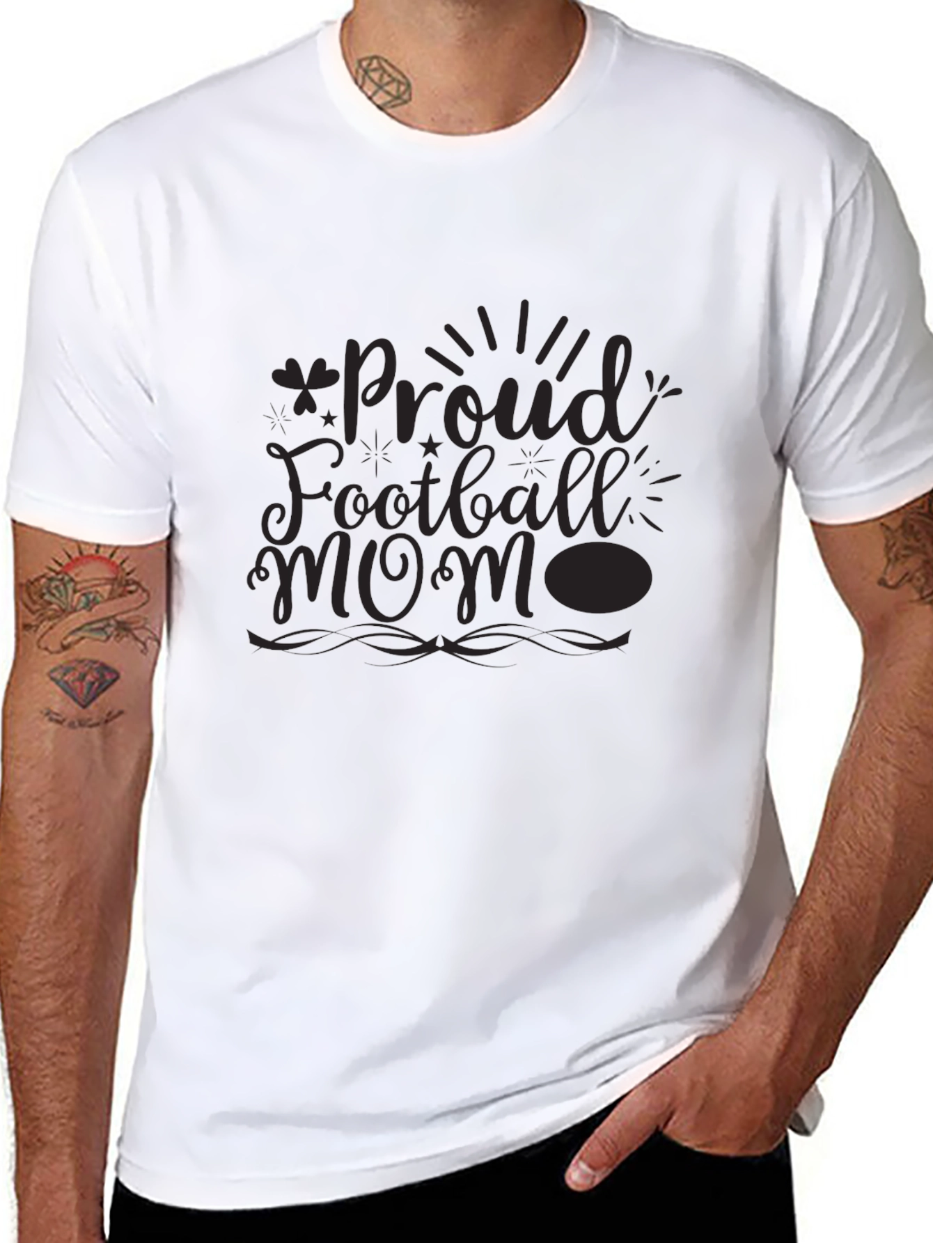 Proud Football Mom Graphic Tee - Unisex