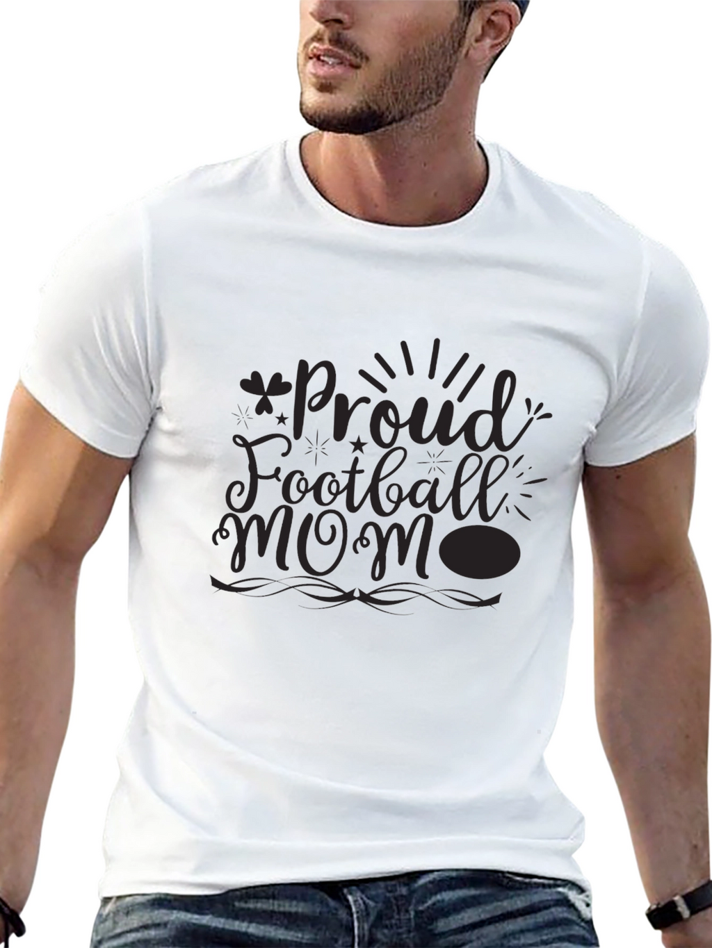 Proud Football Mom Graphic Tee - Unisex