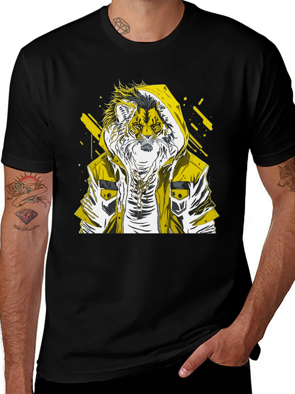 Tiger Graphic Print T-Shirt - Urban Style