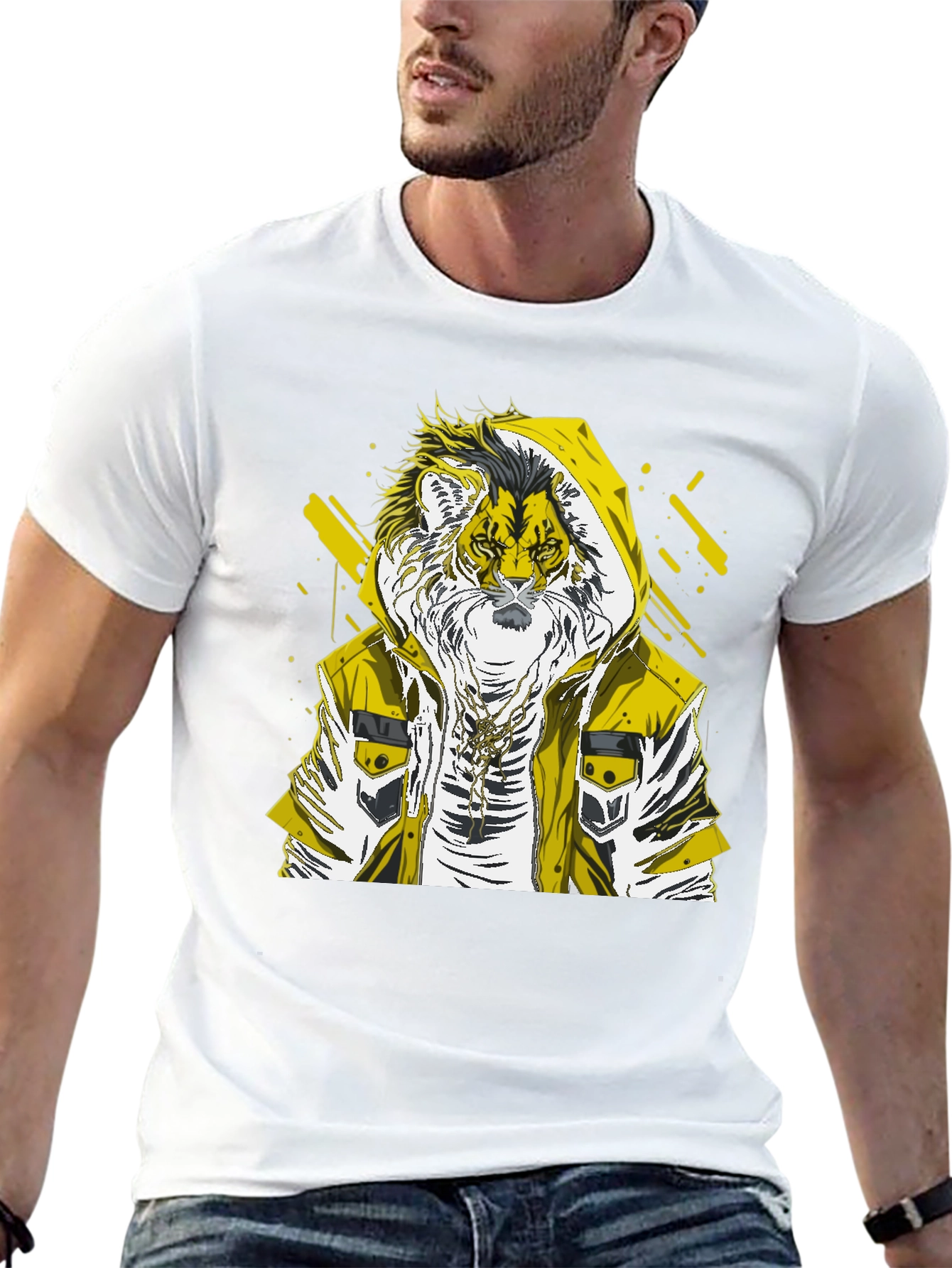 Tiger Graphic Print T-Shirt - Urban Style