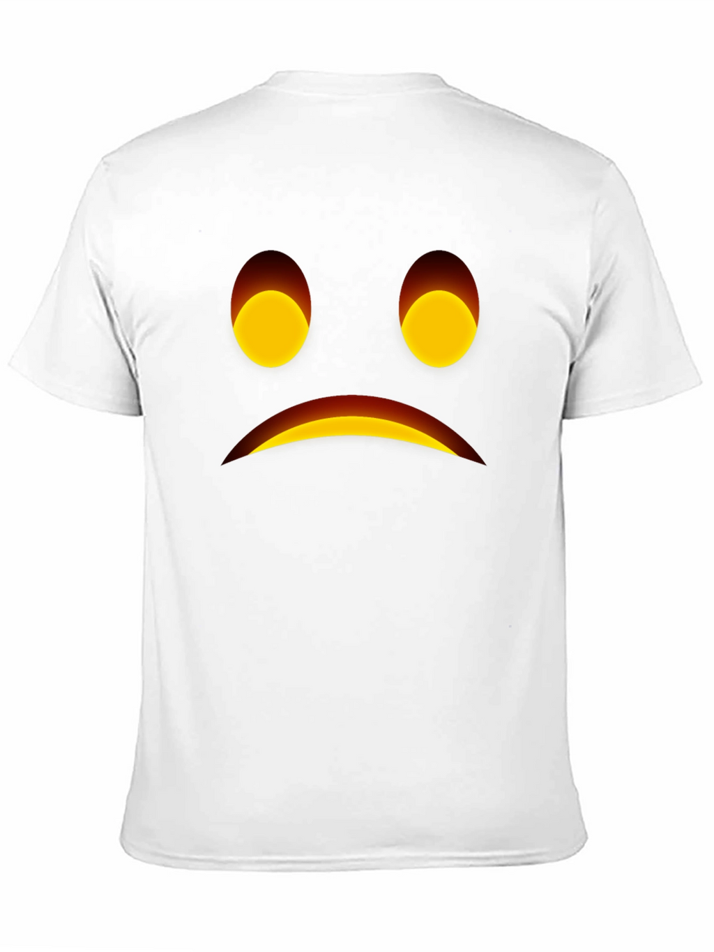 Sad Face Graphic Black T-Shirt