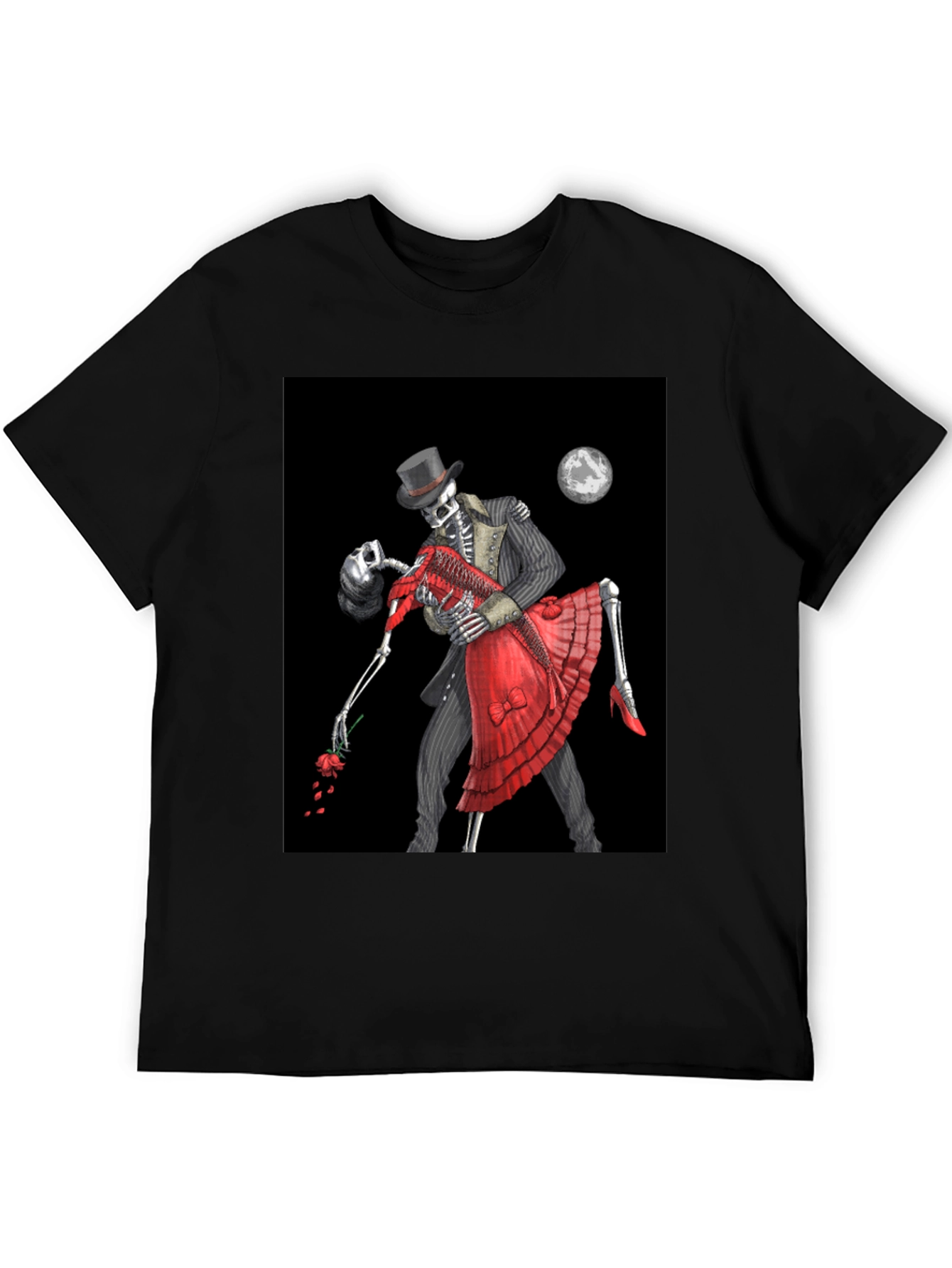 Dancing Skeletons Graphic Tee - Day of the Dead Style