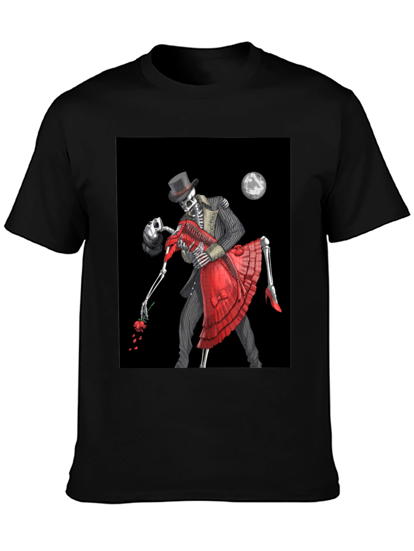 Dancing Skeletons Graphic Tee - Day of the Dead Style