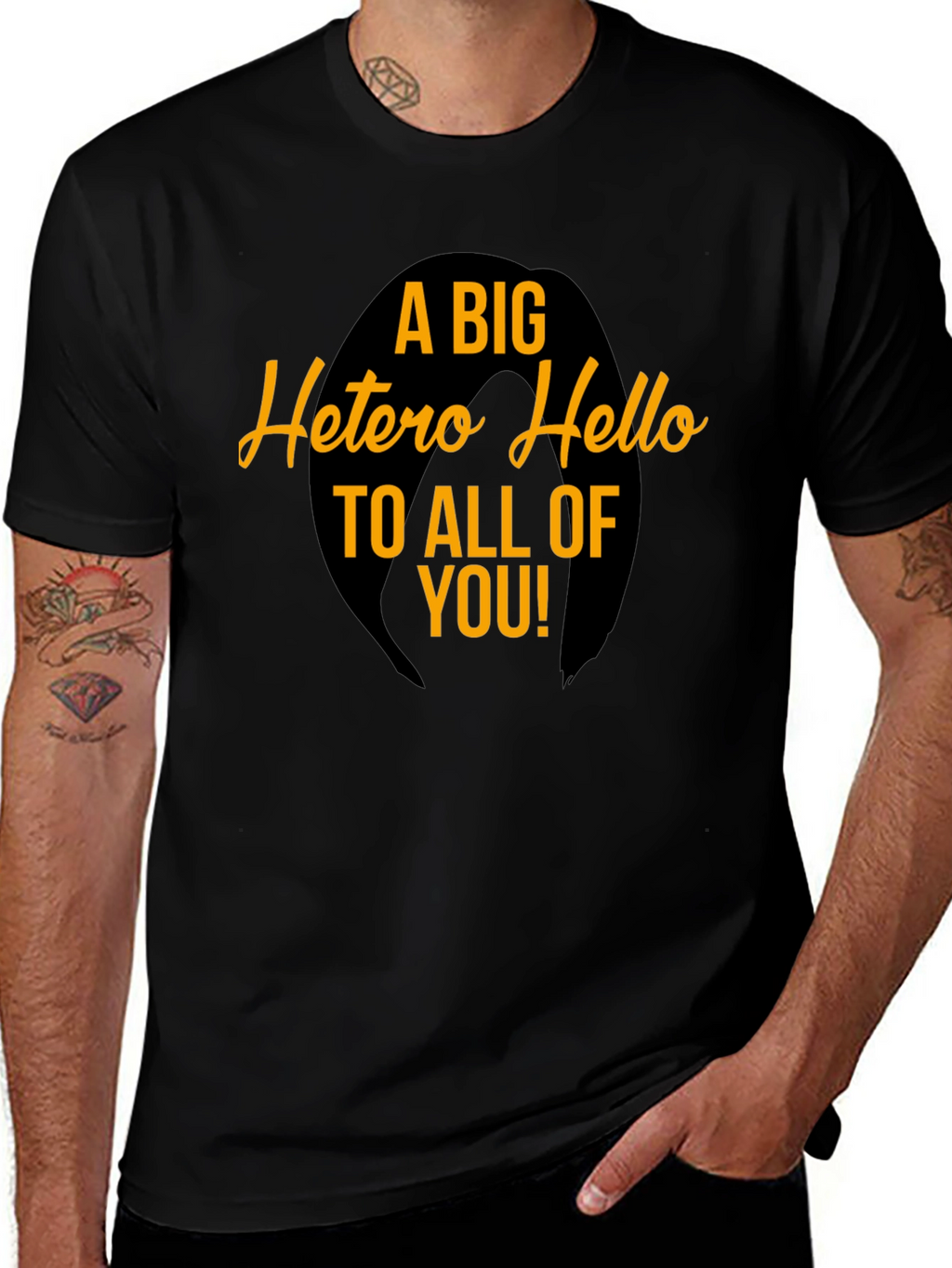 A Big Hetero Hello Graphic Tee