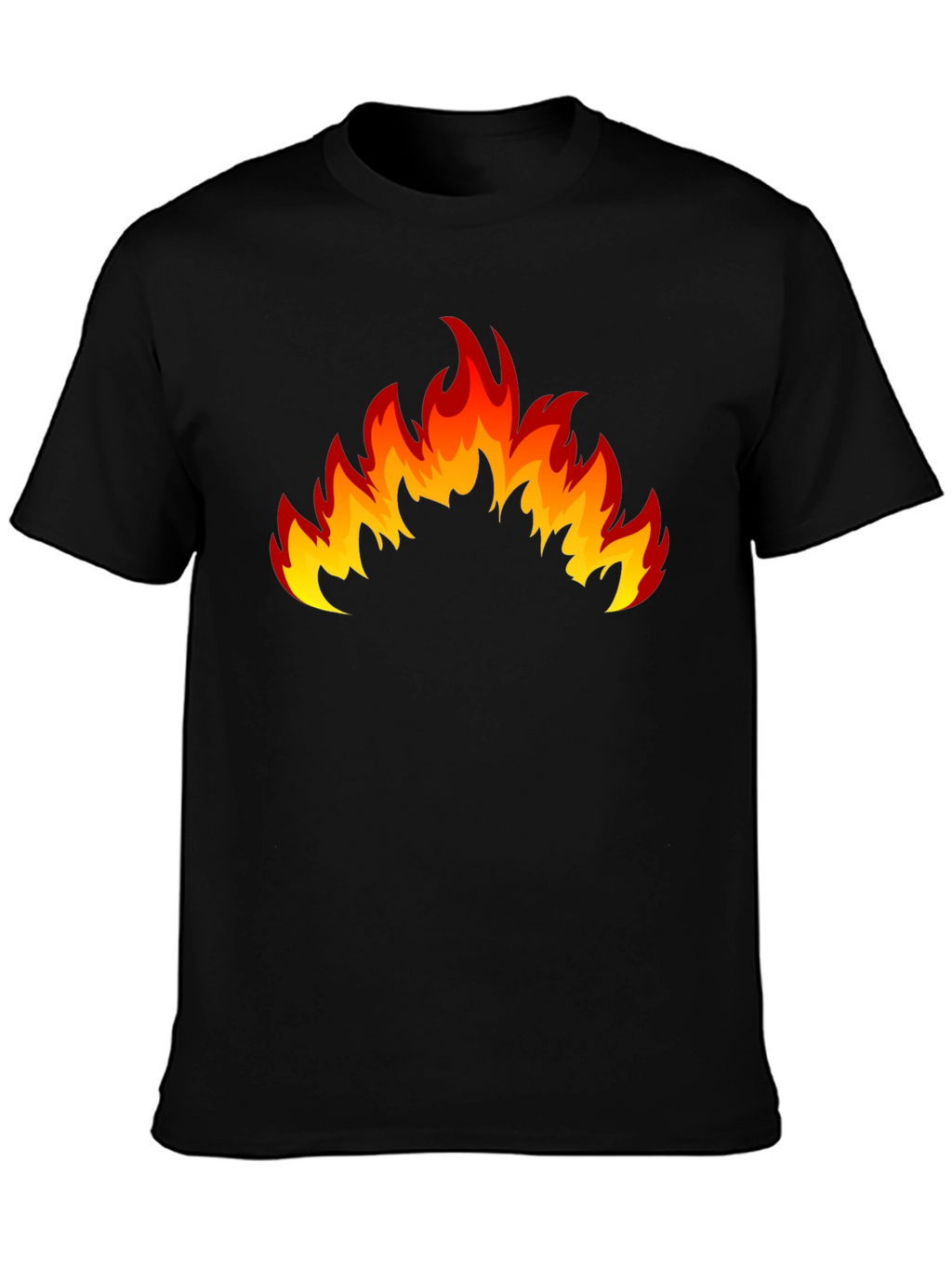 Flaming Hot Black Graphic T-Shirt