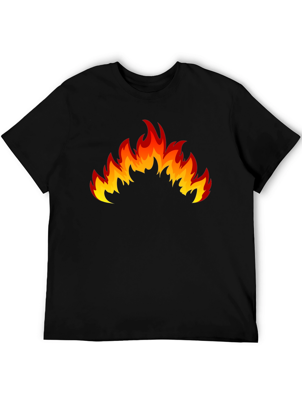 Flaming Hot Black Graphic T-Shirt