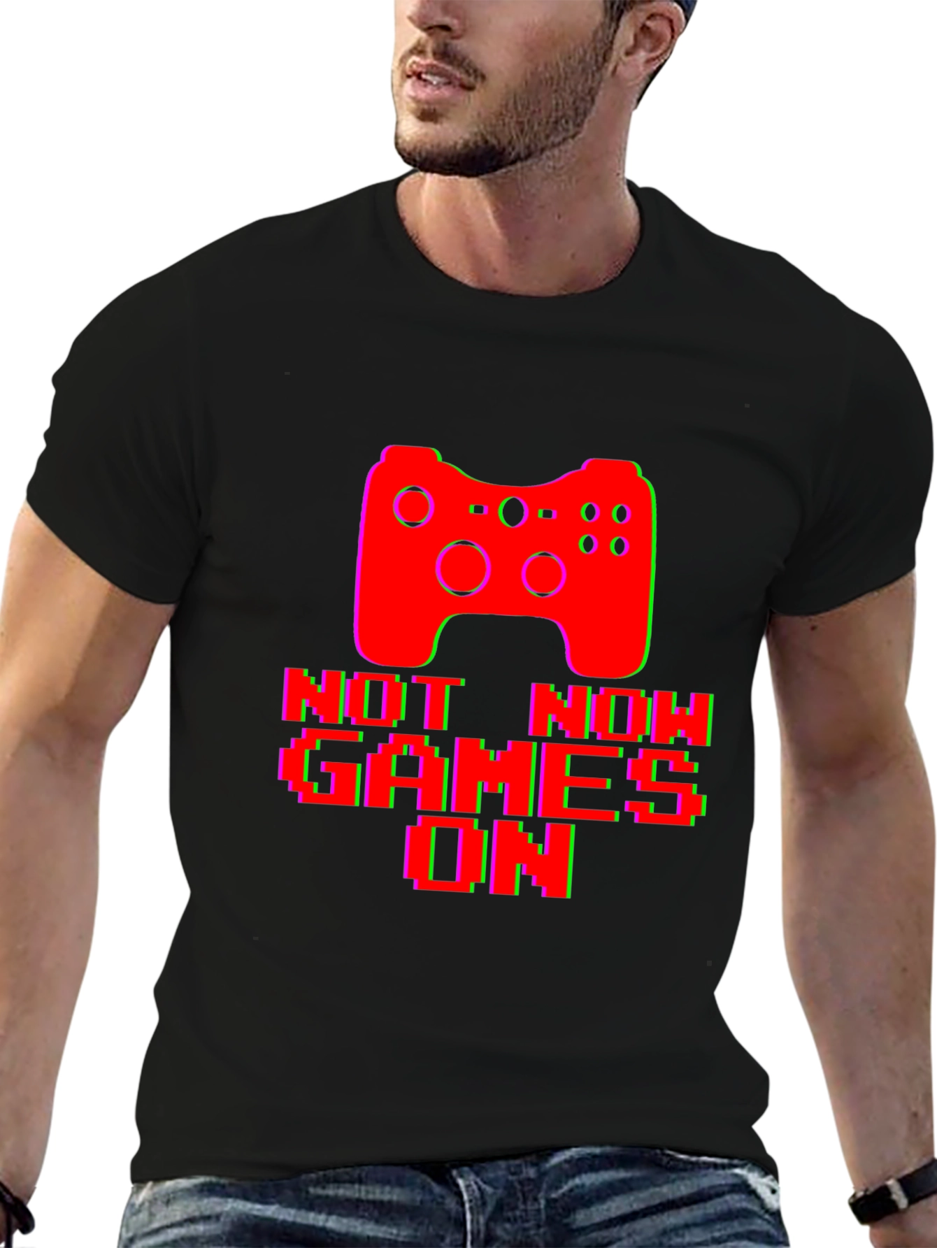 Gamer Graphic T-Shirt - Not Now Games On