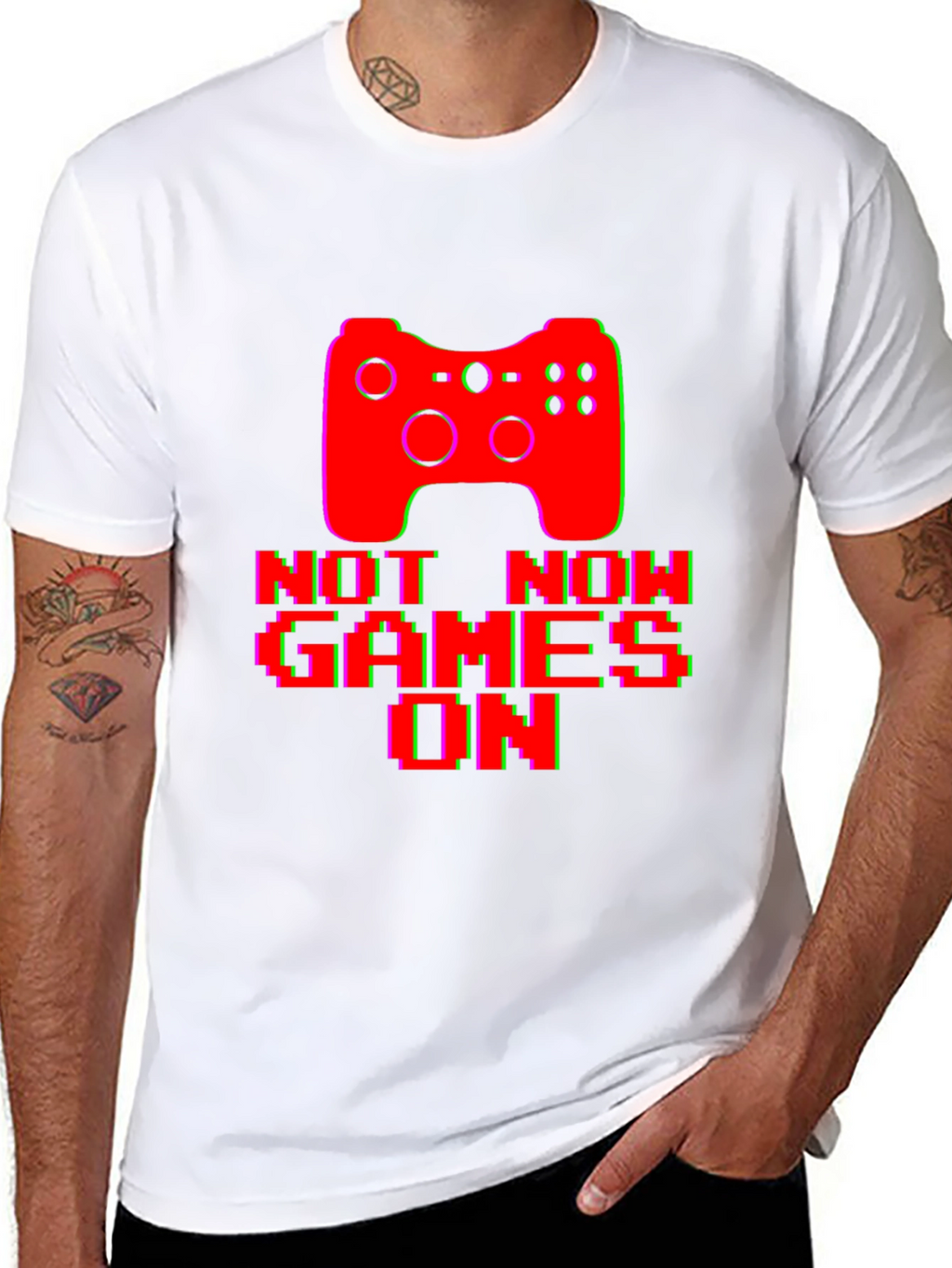 Gamer Graphic T-Shirt - Not Now Games On