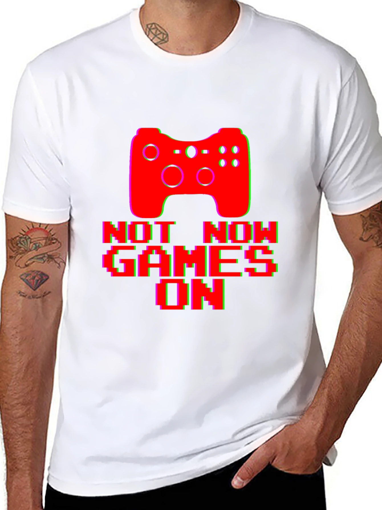 Gamer Graphic T-Shirt - Not Now Games On