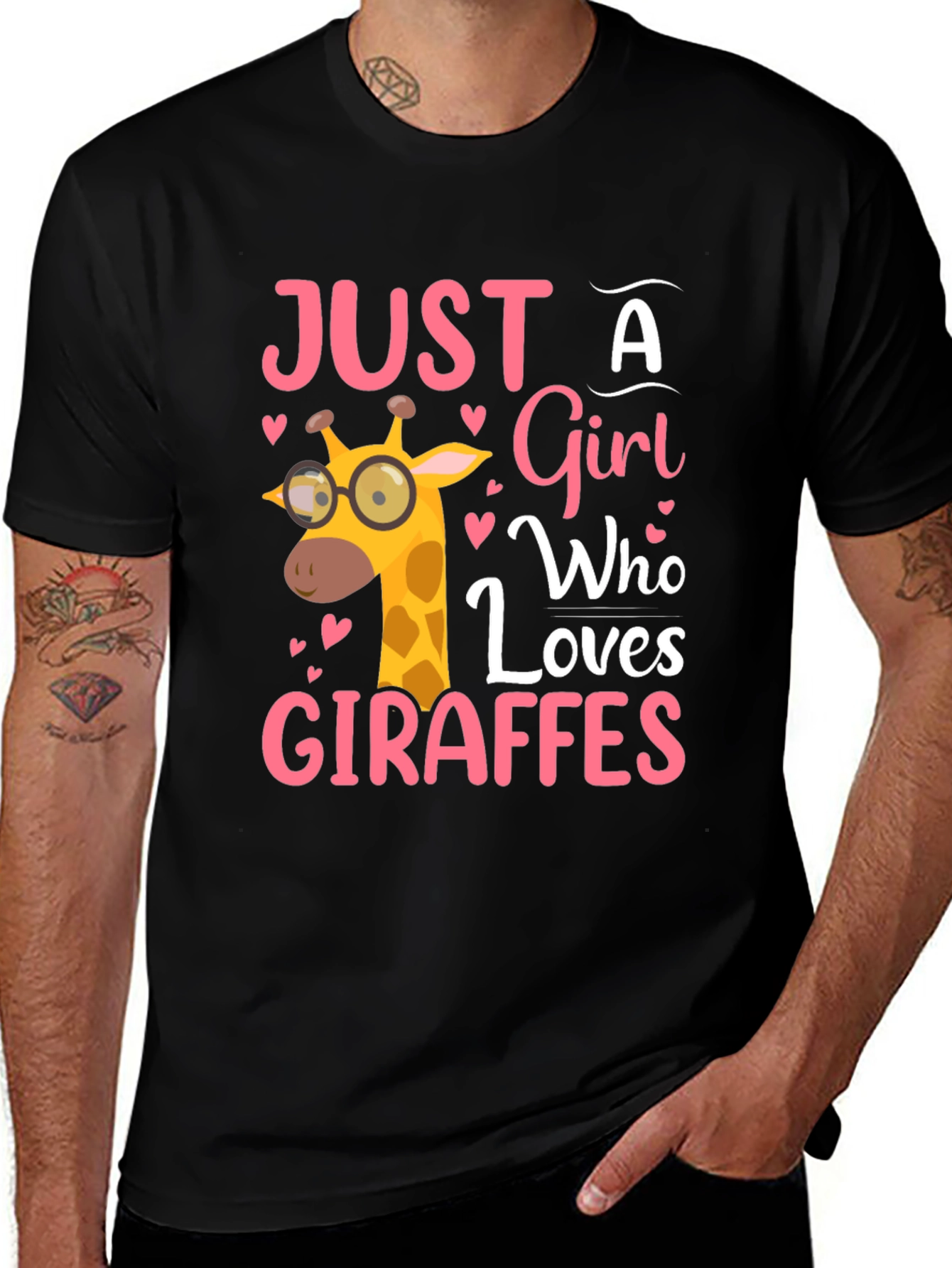 Just a Girl Who Loves Giraffes T-Shirt