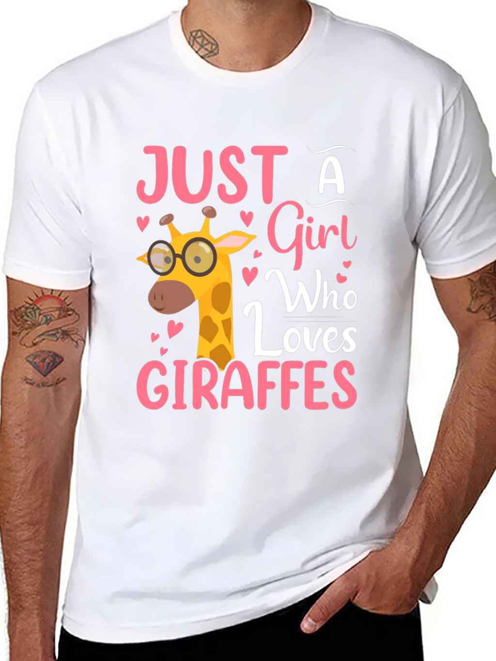 Just a Girl Who Loves Giraffes T-Shirt