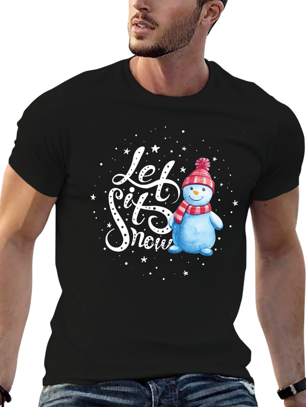 Festive Let It Snow Graphic Tee