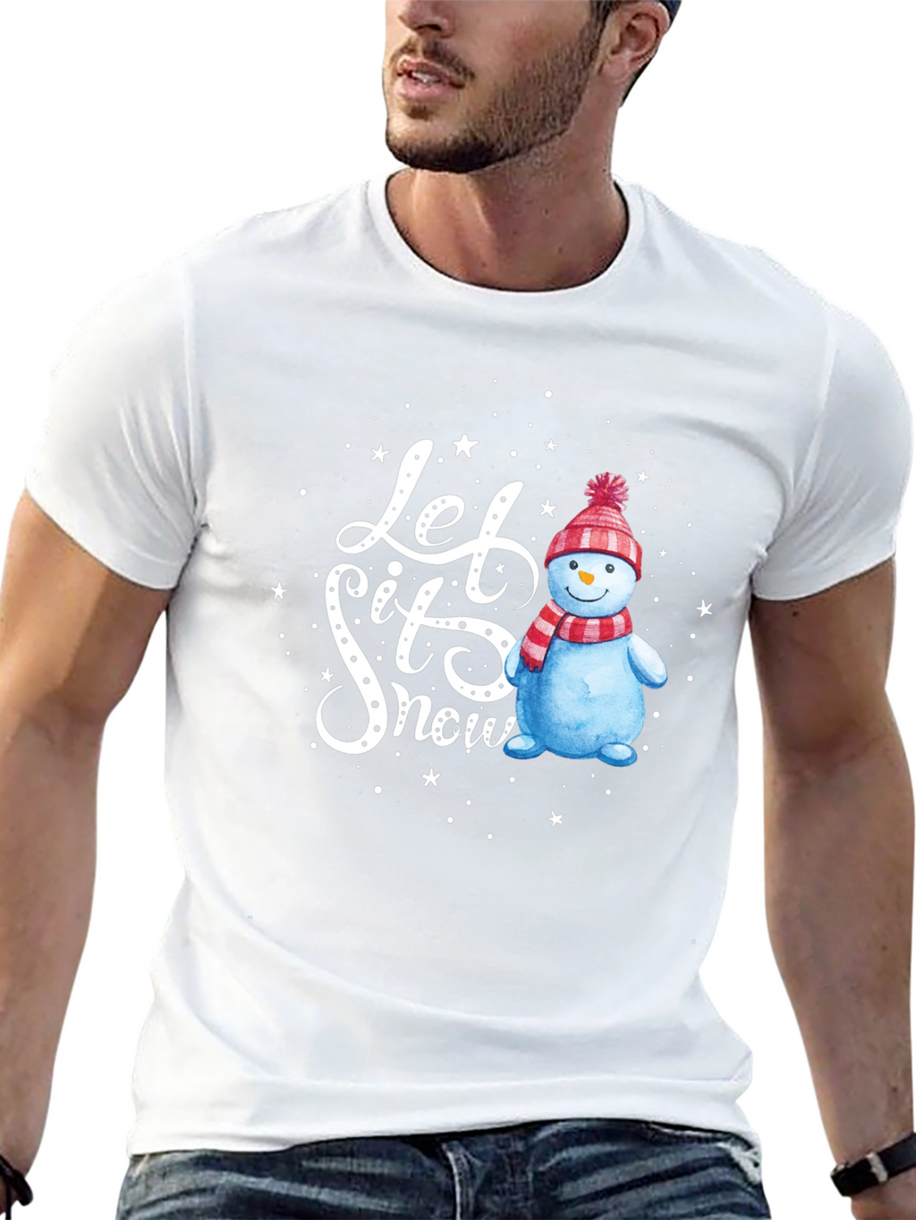 Festive Let It Snow Graphic Tee