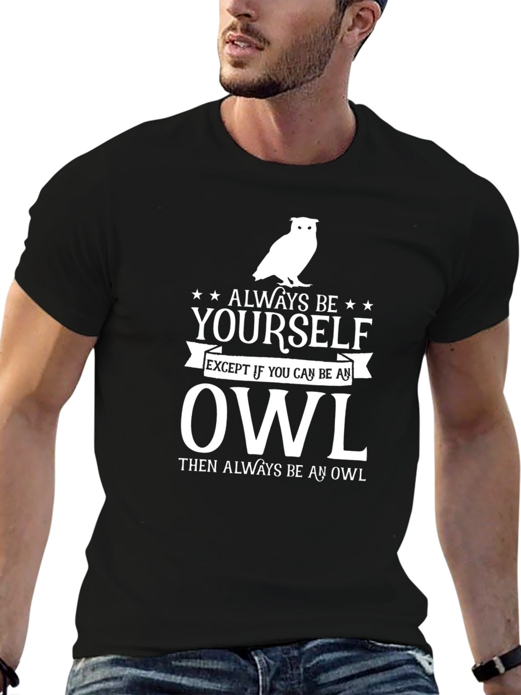 Always Be Yourself Owl Graphic Tee